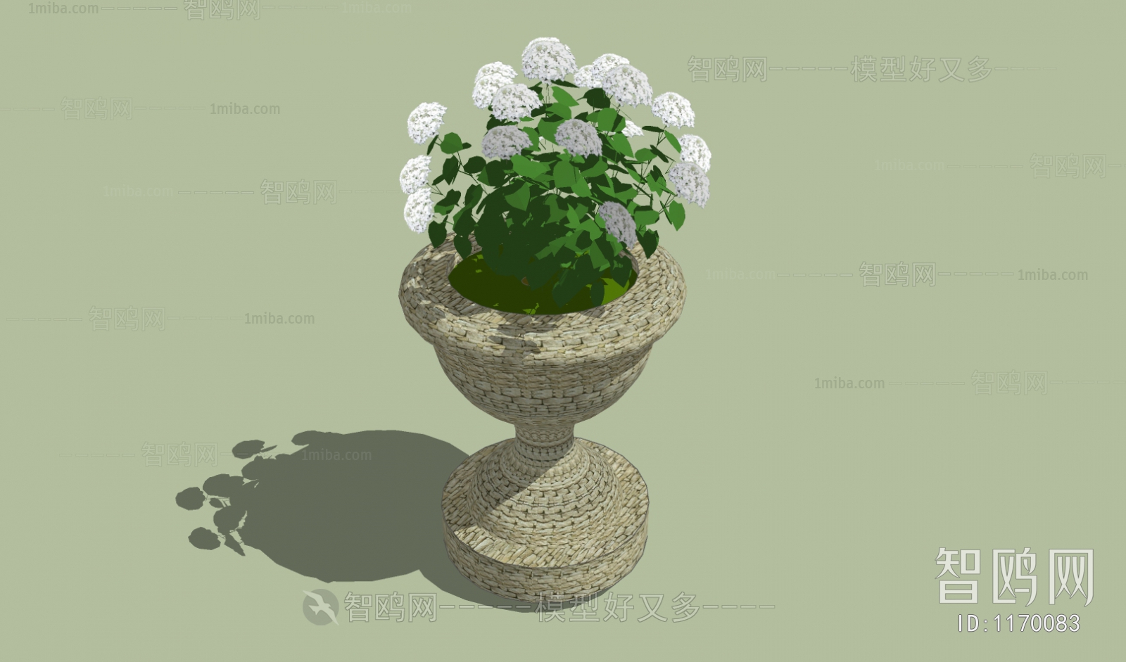 European Style Potted Green Plant