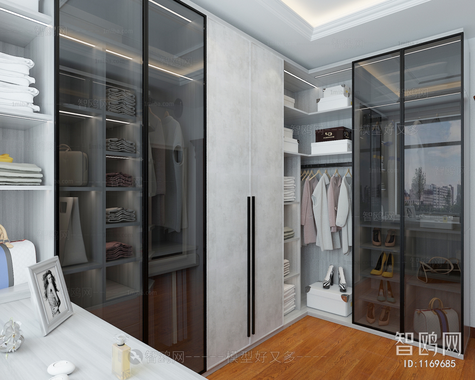 Modern Clothes Storage Area