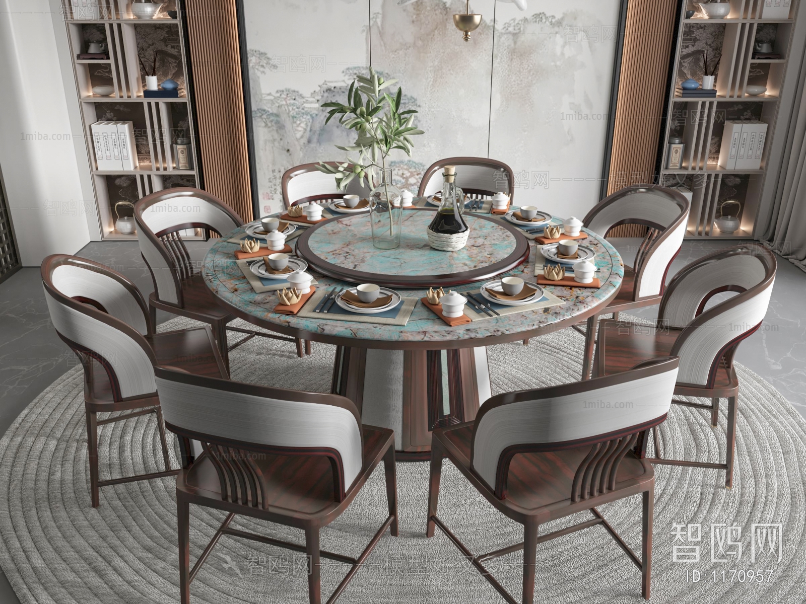 New Chinese Style Dining Room