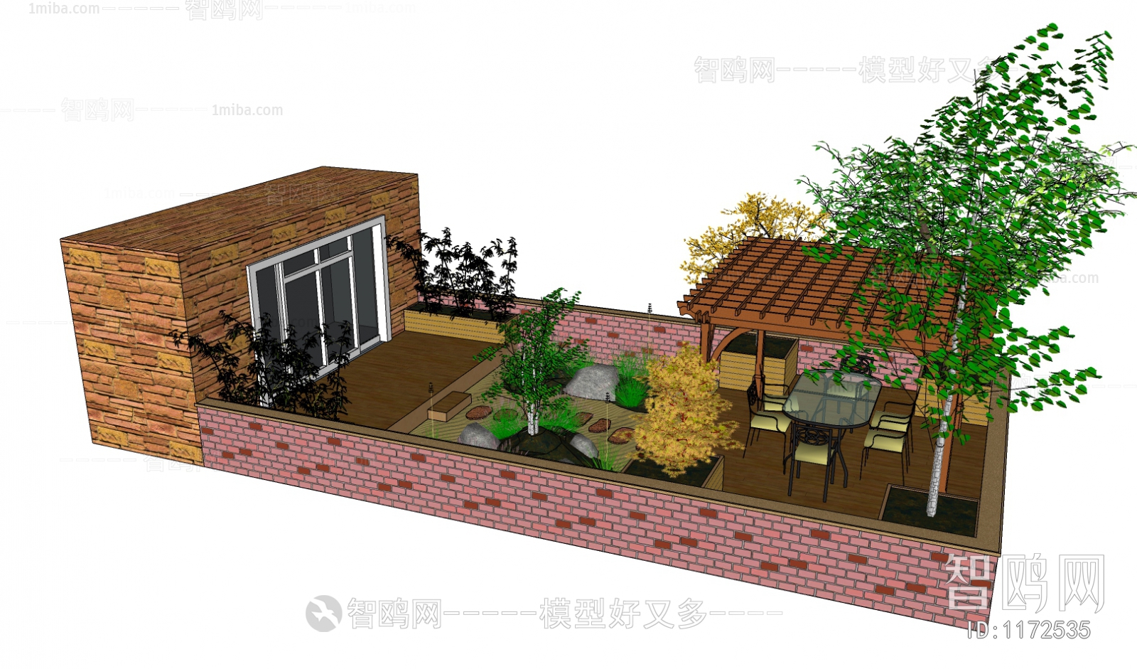 Modern Chinese Style Courtyard/landscape