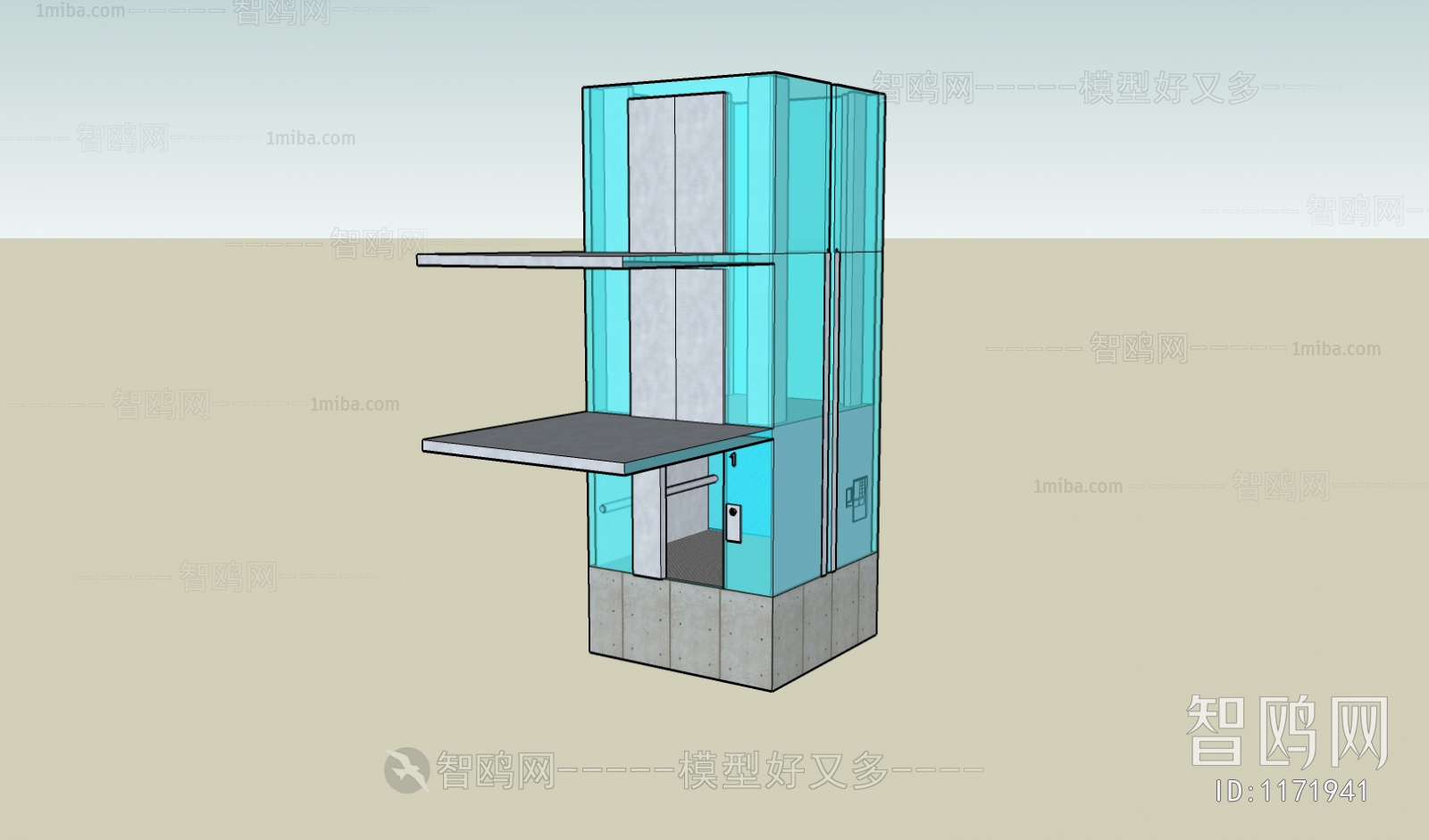 Modern Stair Balustrade/elevator