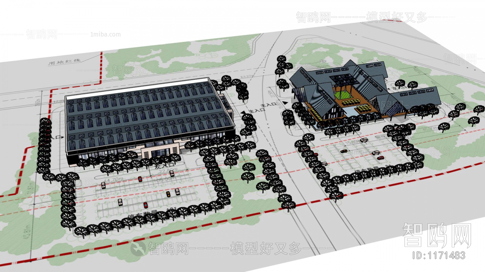 Chinese Style Architectural Bird's-eye View Planning