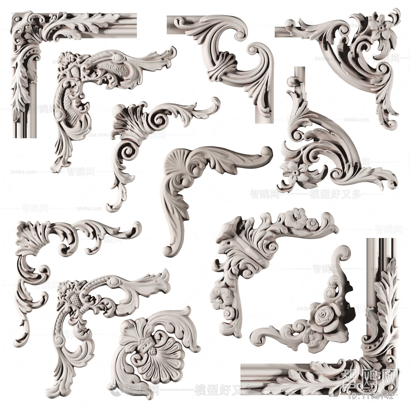 Simple European Style Carving