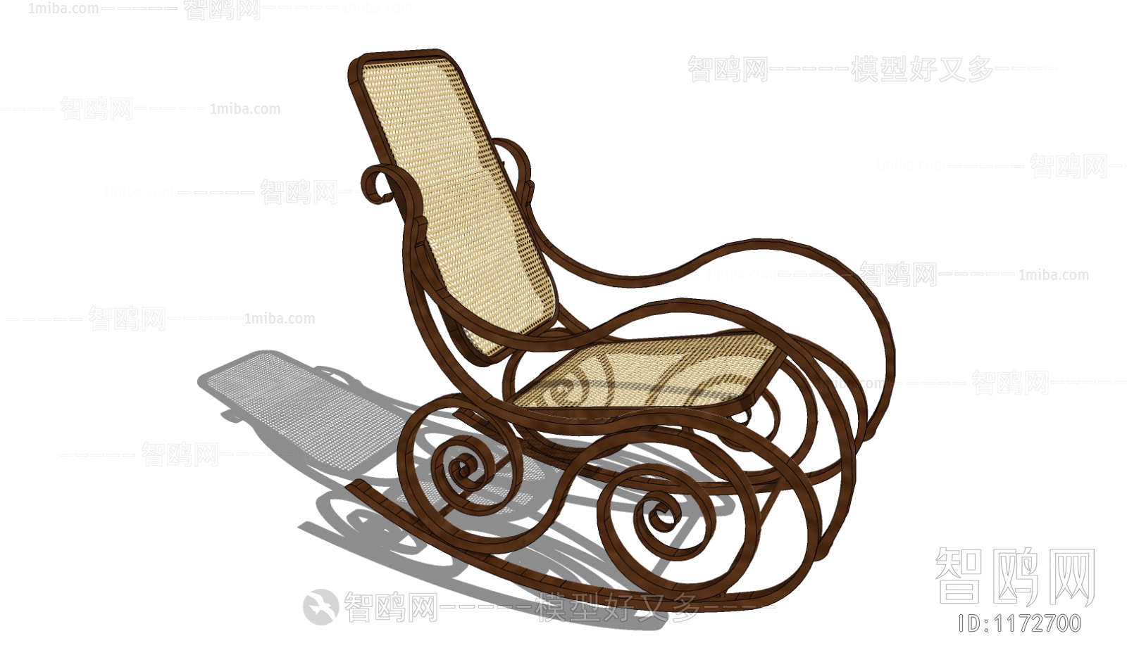 中式实木摇椅户外椅