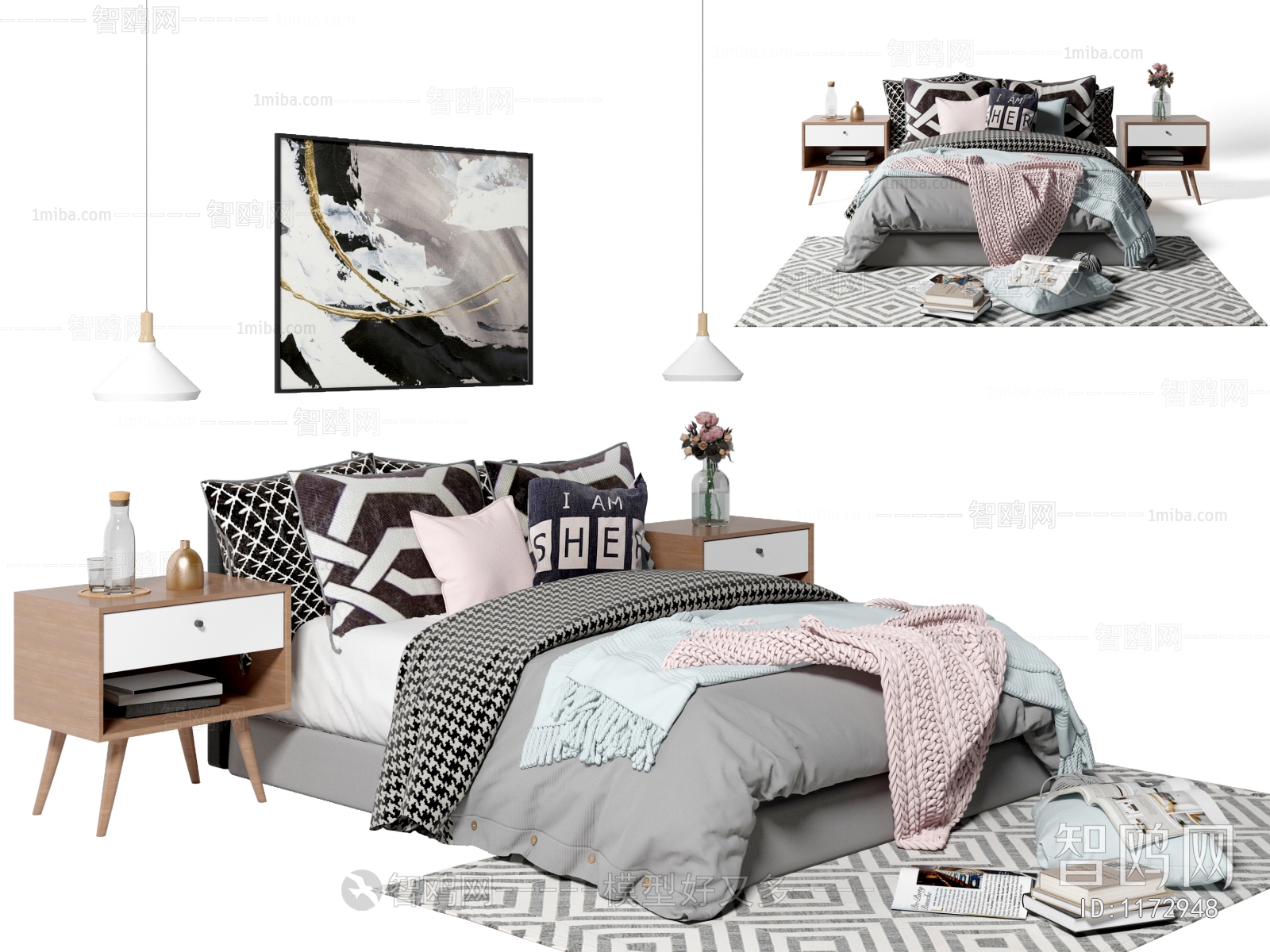 Nordic Style Double Bed