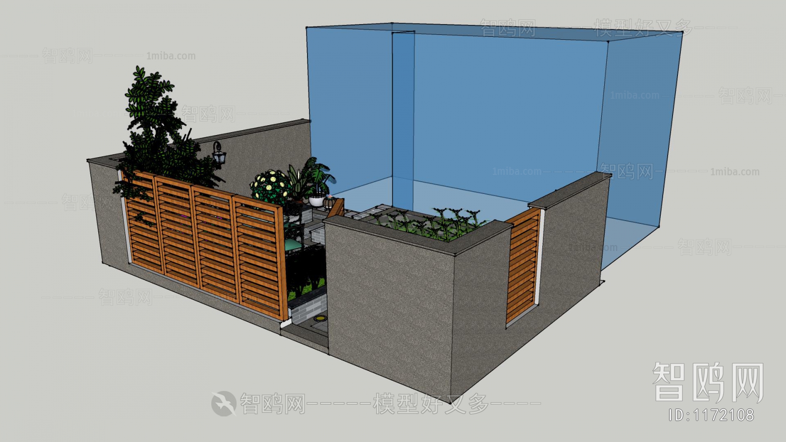 Modern Chinese Style Courtyard/landscape