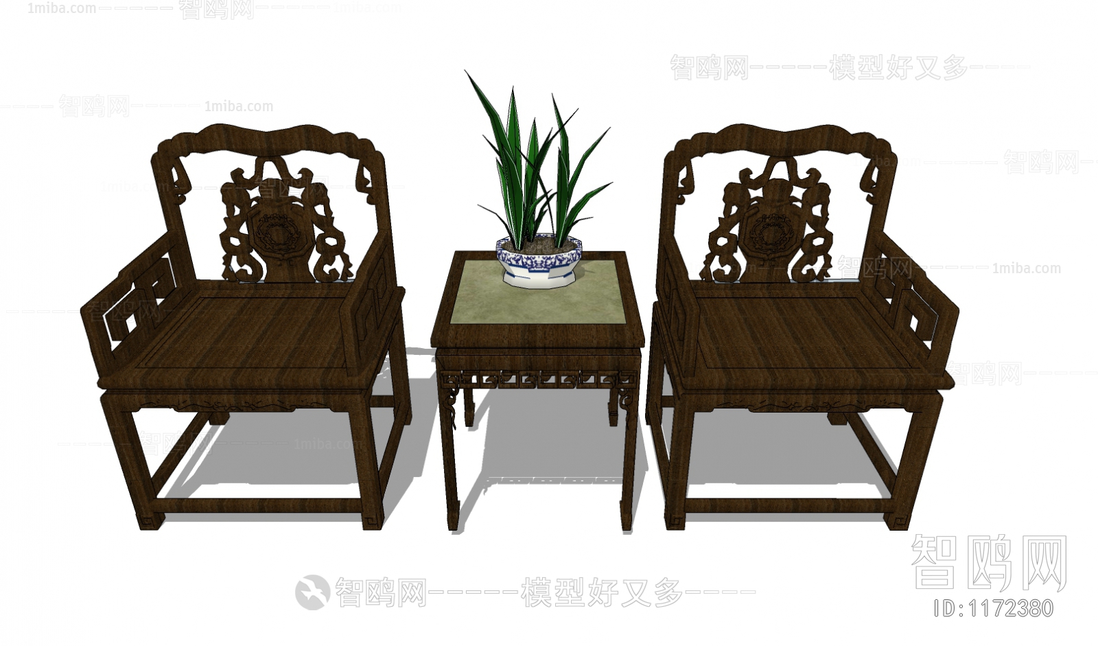 中式精品休闲桌椅组合