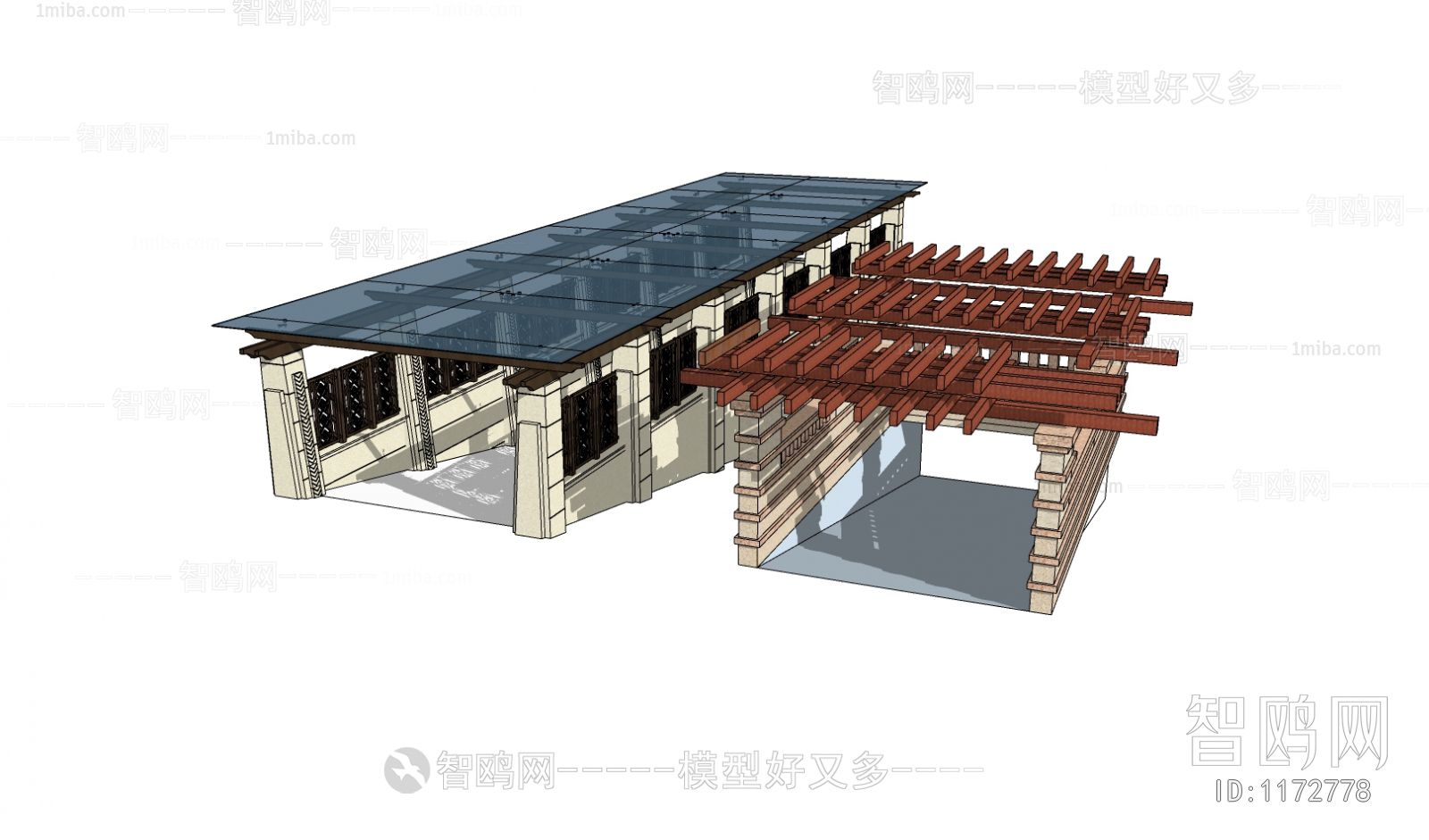 现代地下车库入口