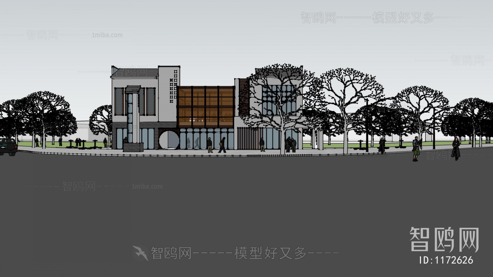 New Chinese Style Building Appearance