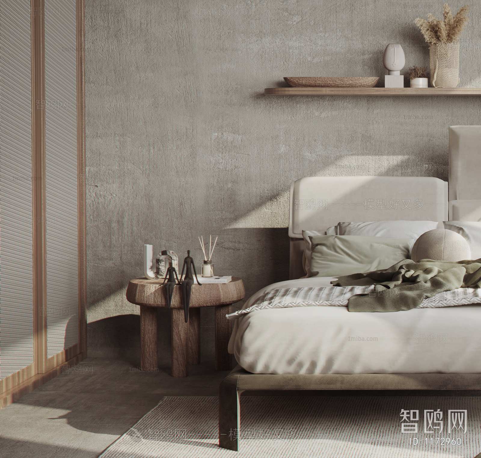 Wabi-sabi Style Bedroom