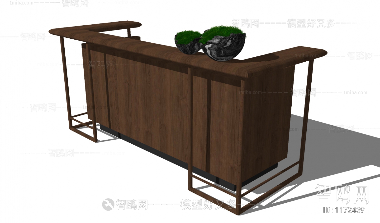 Modern Chinese Style Reception Desk