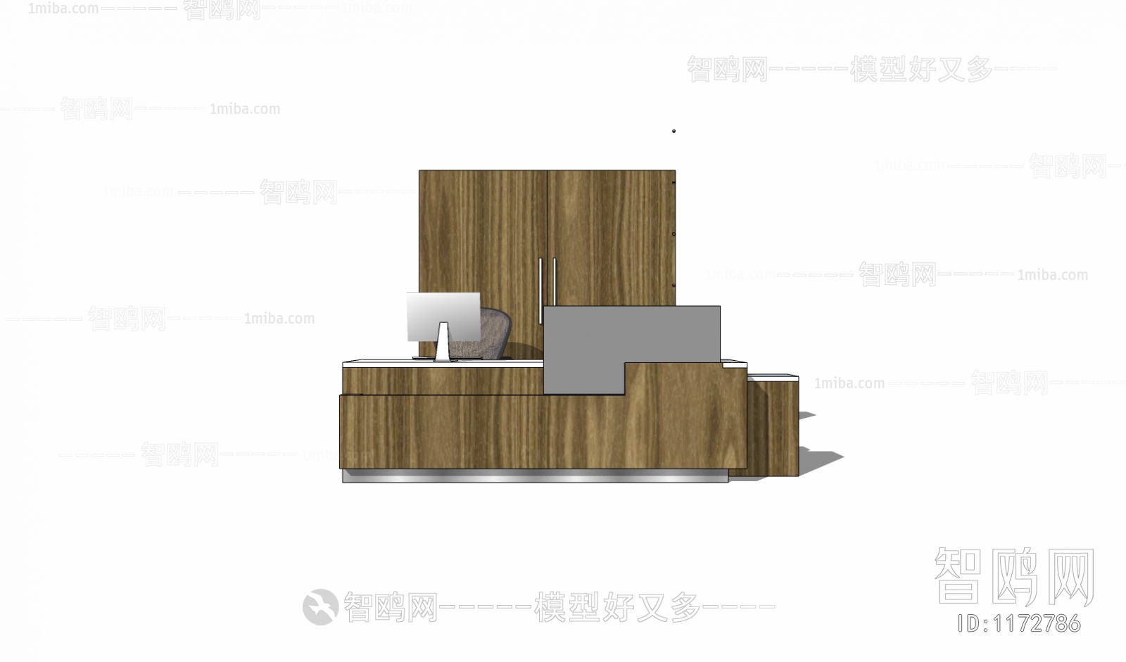 Modern Office Reception Desk