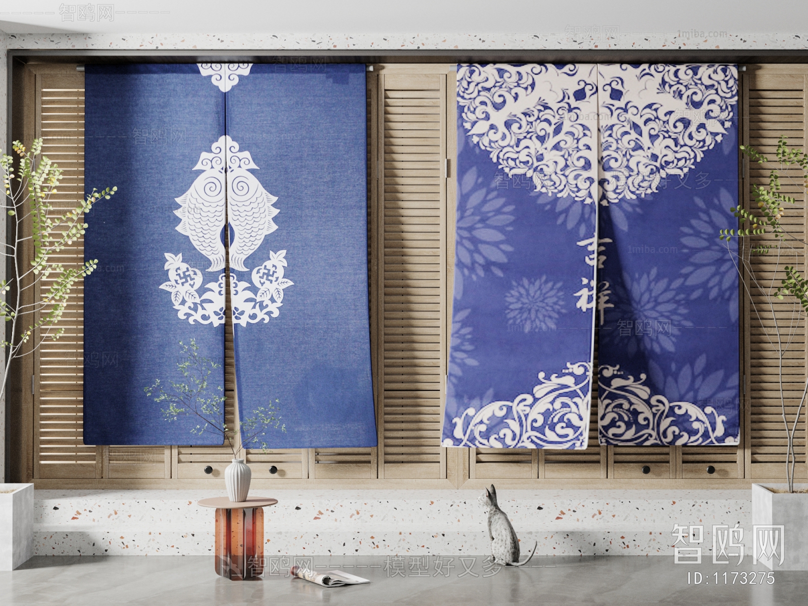 Chinese Style Door Curtain