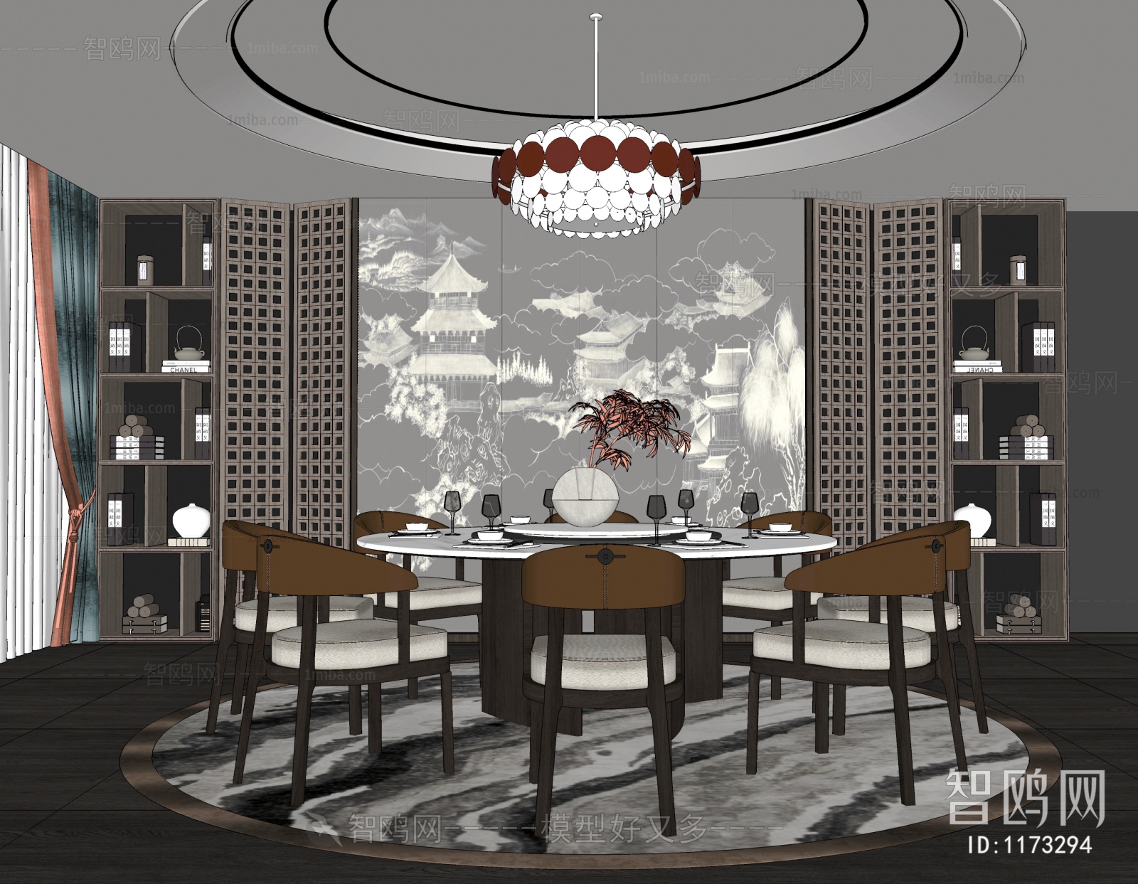 New Chinese Style Dining Room