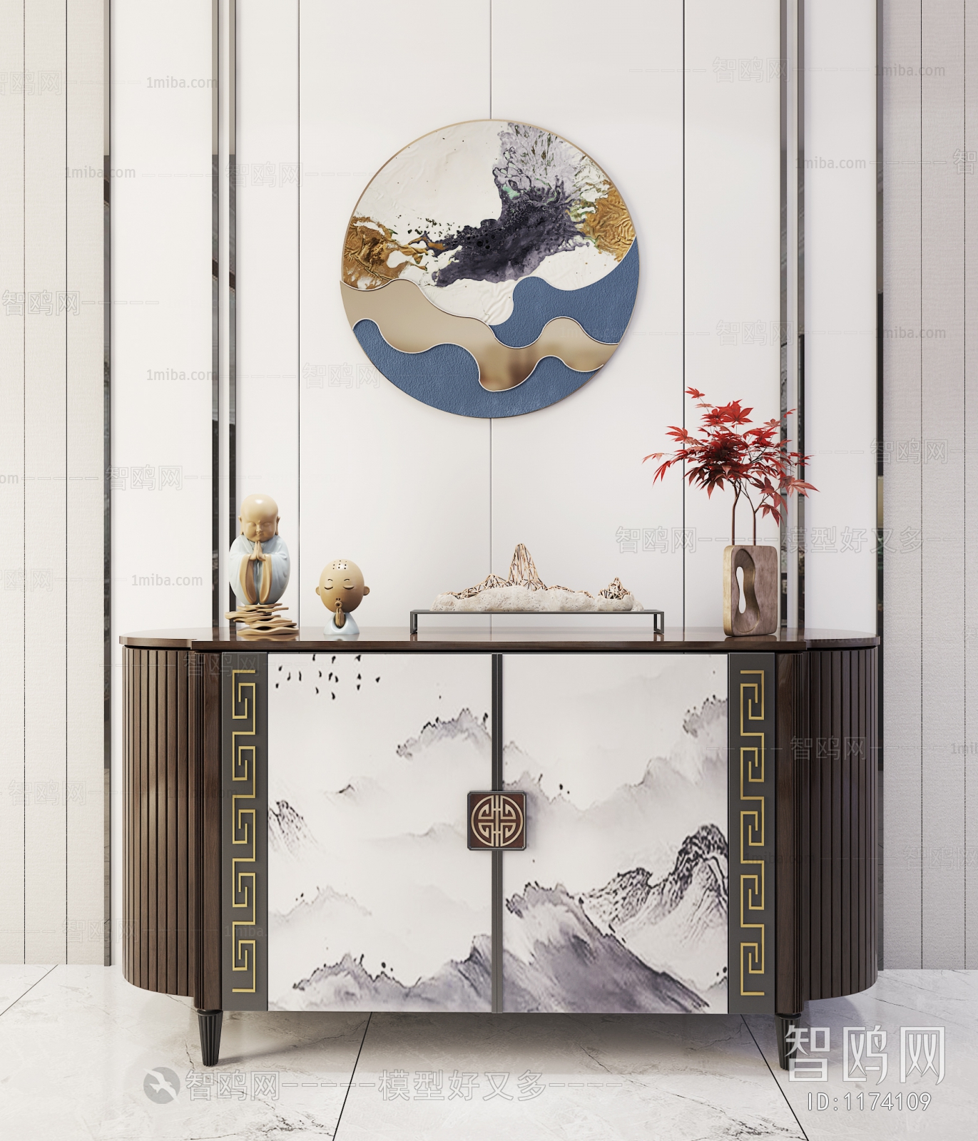 New Chinese Style Side Cabinet/Entrance Cabinet