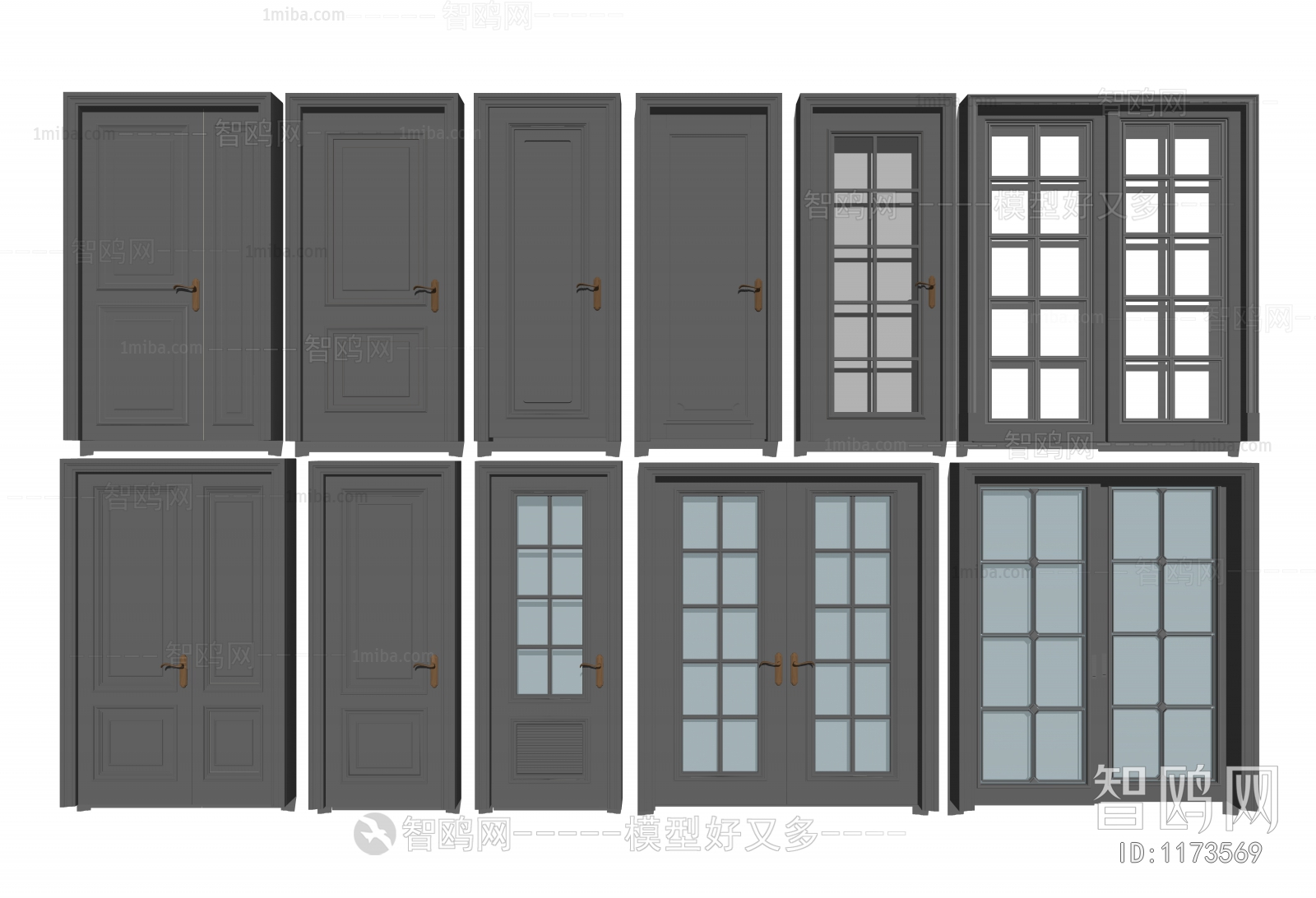 Simple European Style Door