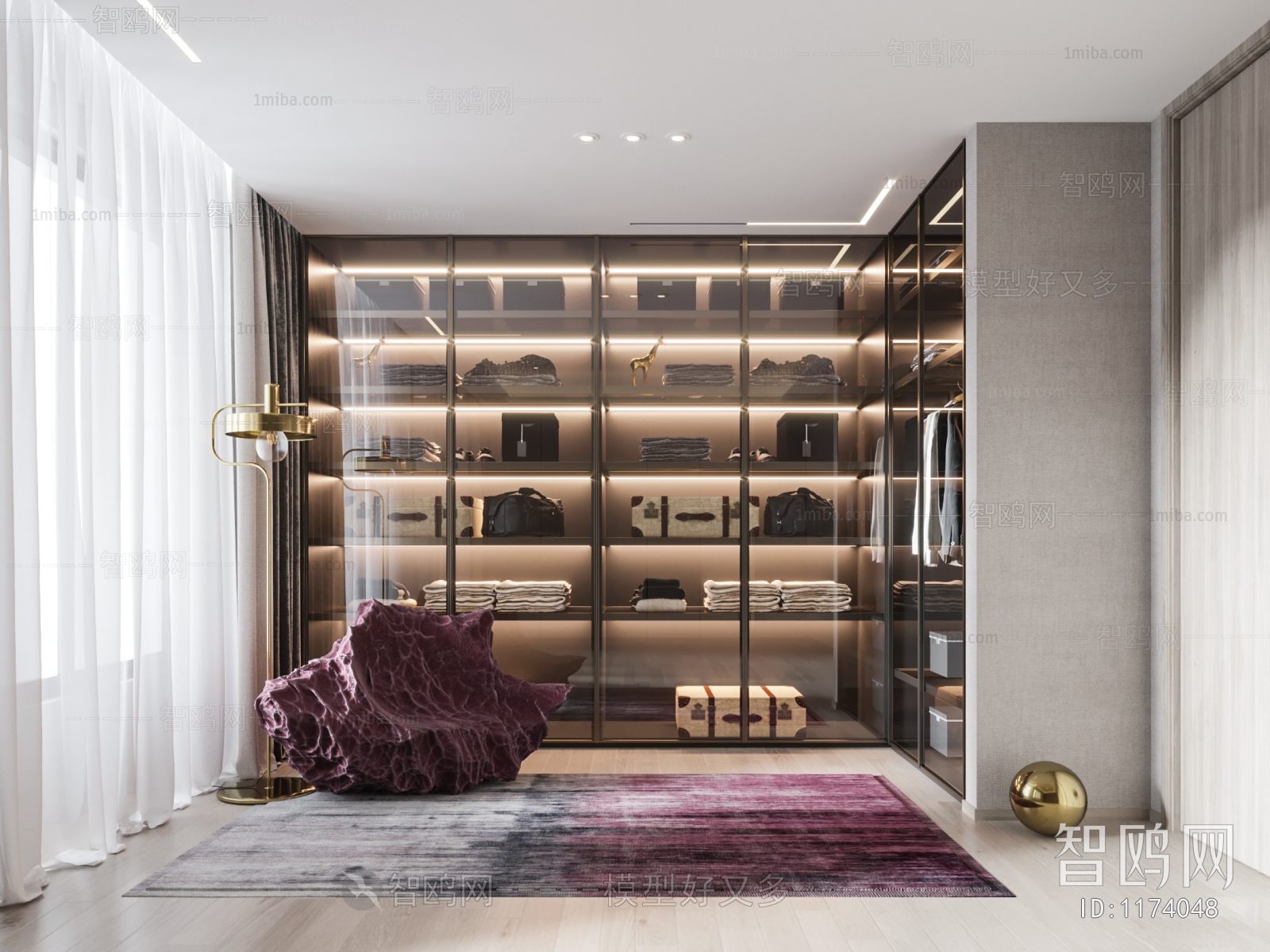 Modern Clothes Storage Area