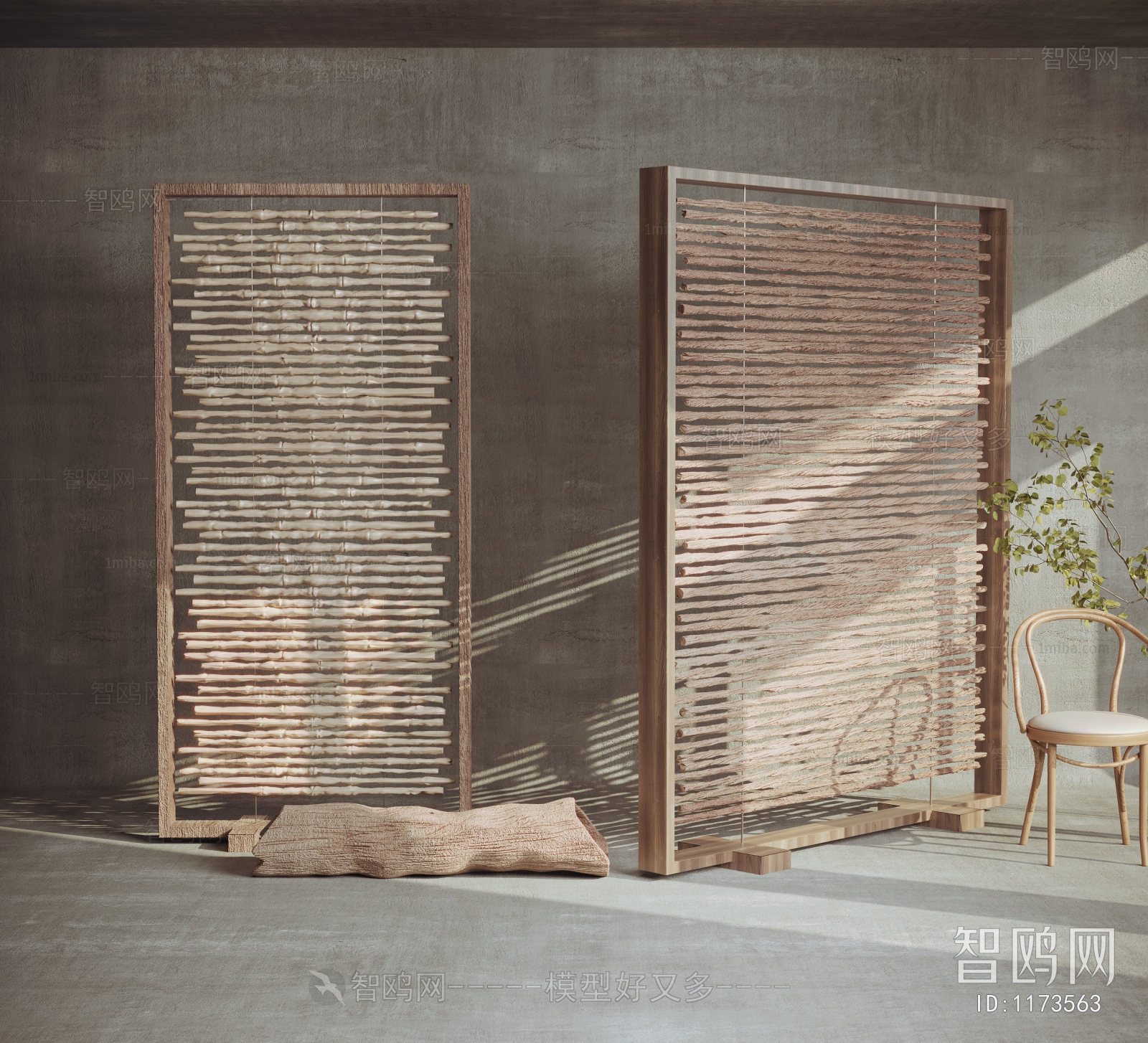 Wabi-sabi Style Partition