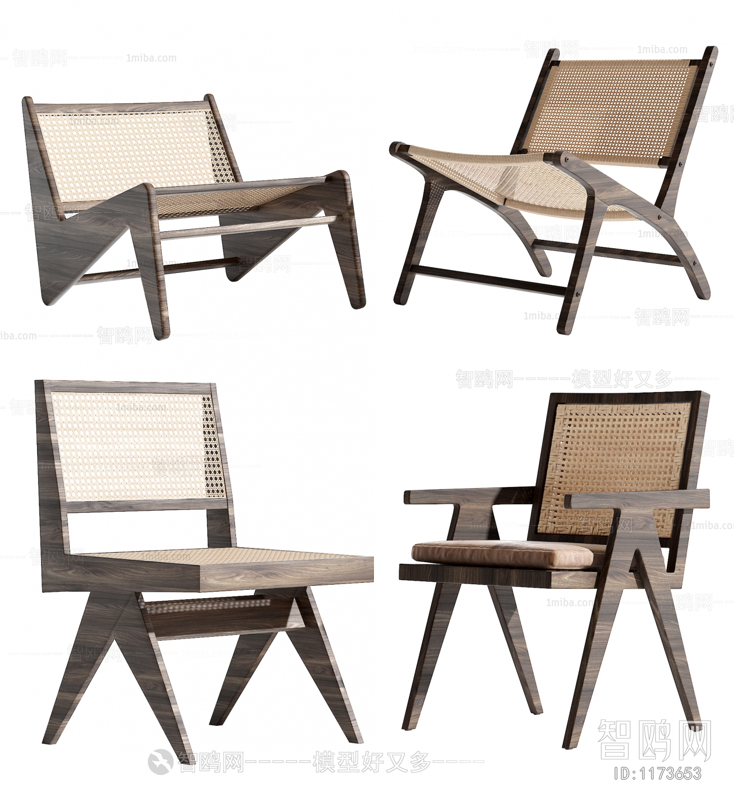 Wabi-sabi Style Lounge Chair