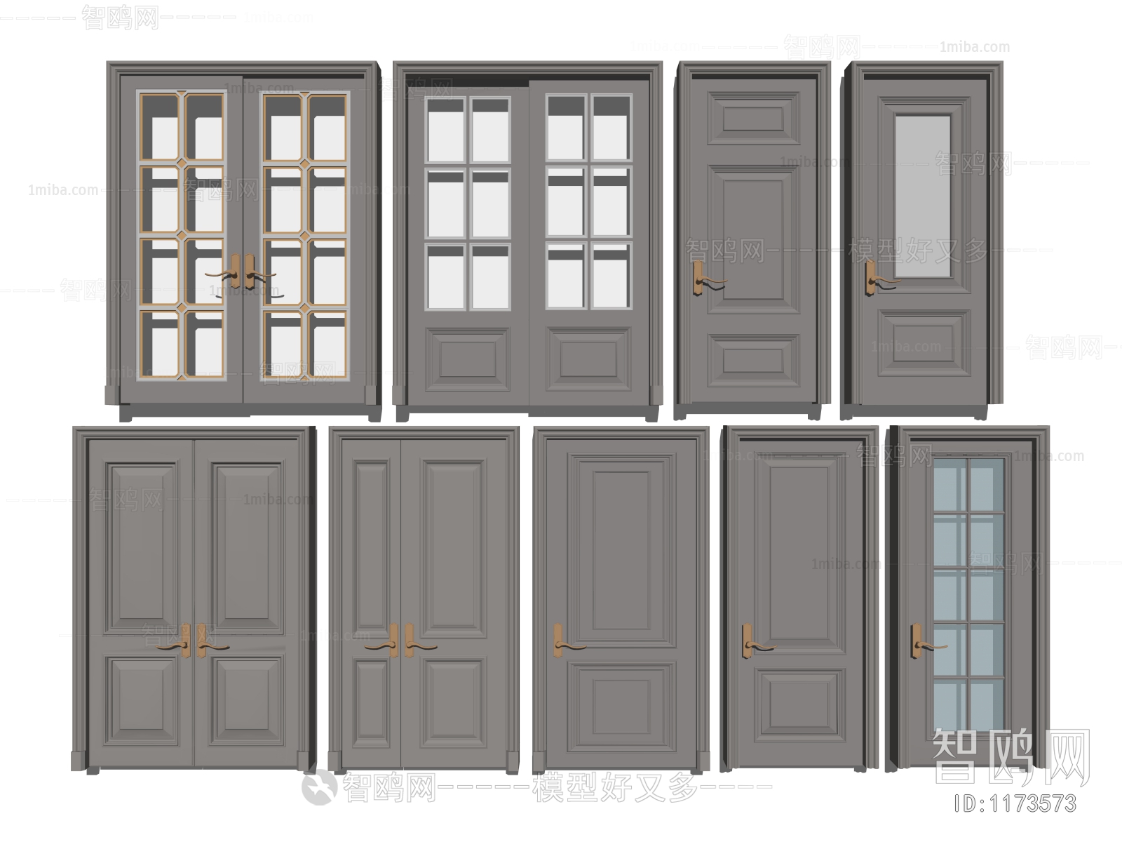 Simple European Style Door