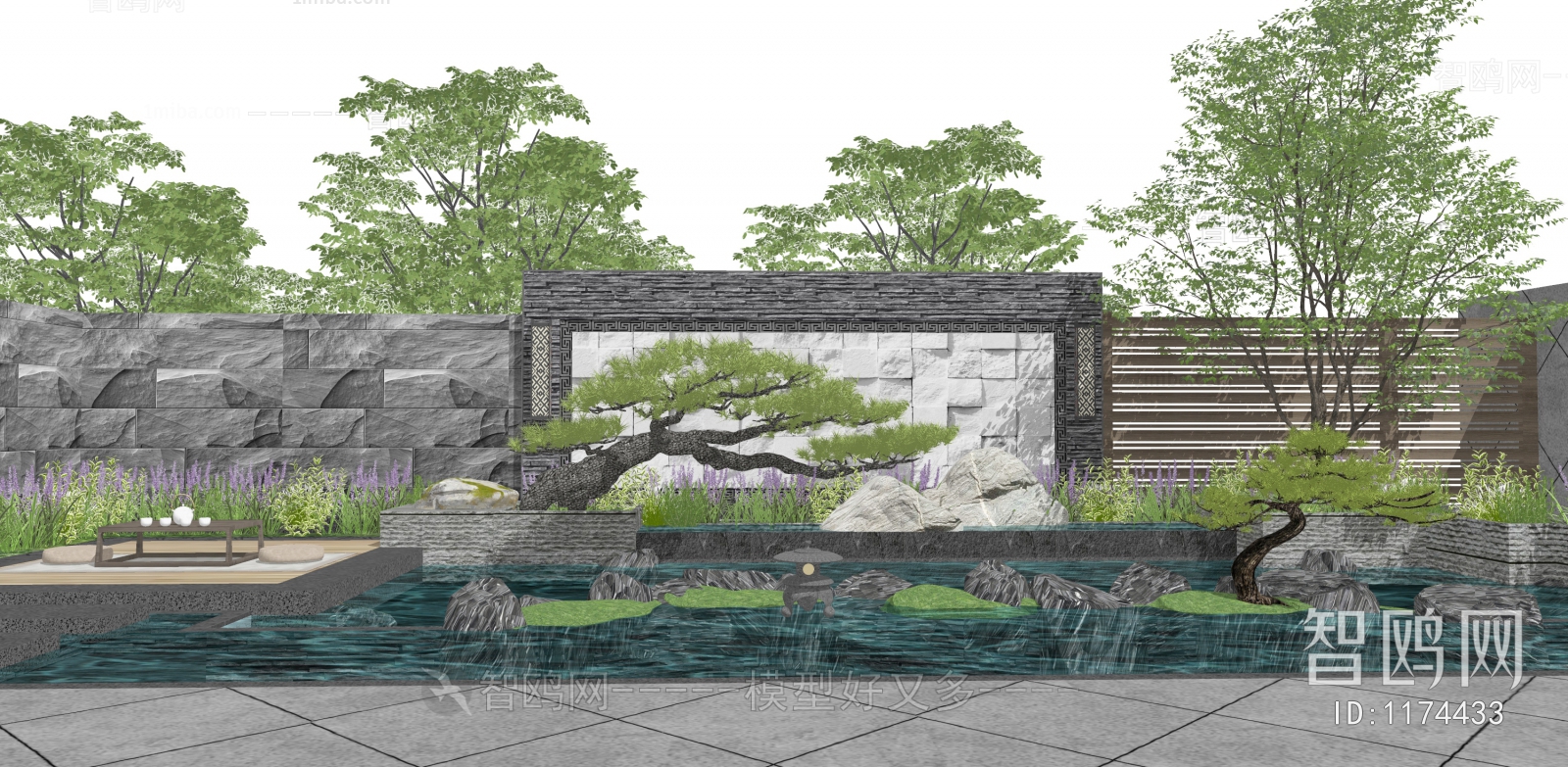 New Chinese Style Courtyard/landscape