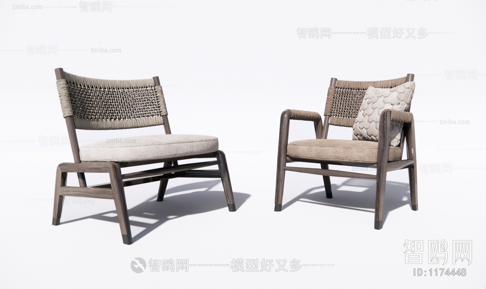 Wabi-sabi Style Lounge Chair