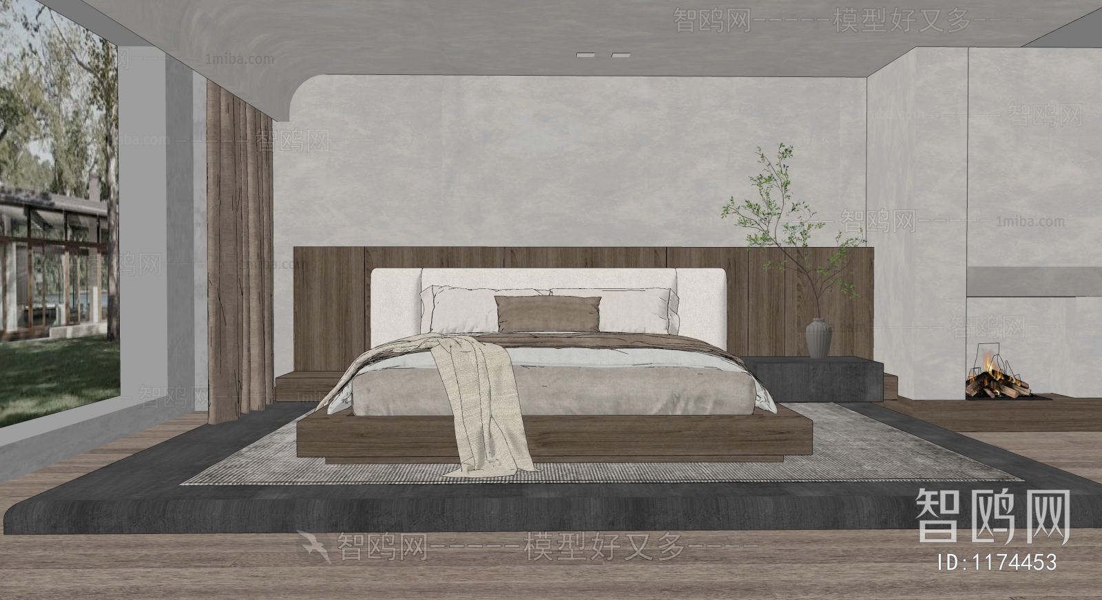 Wabi-sabi Style Bedroom