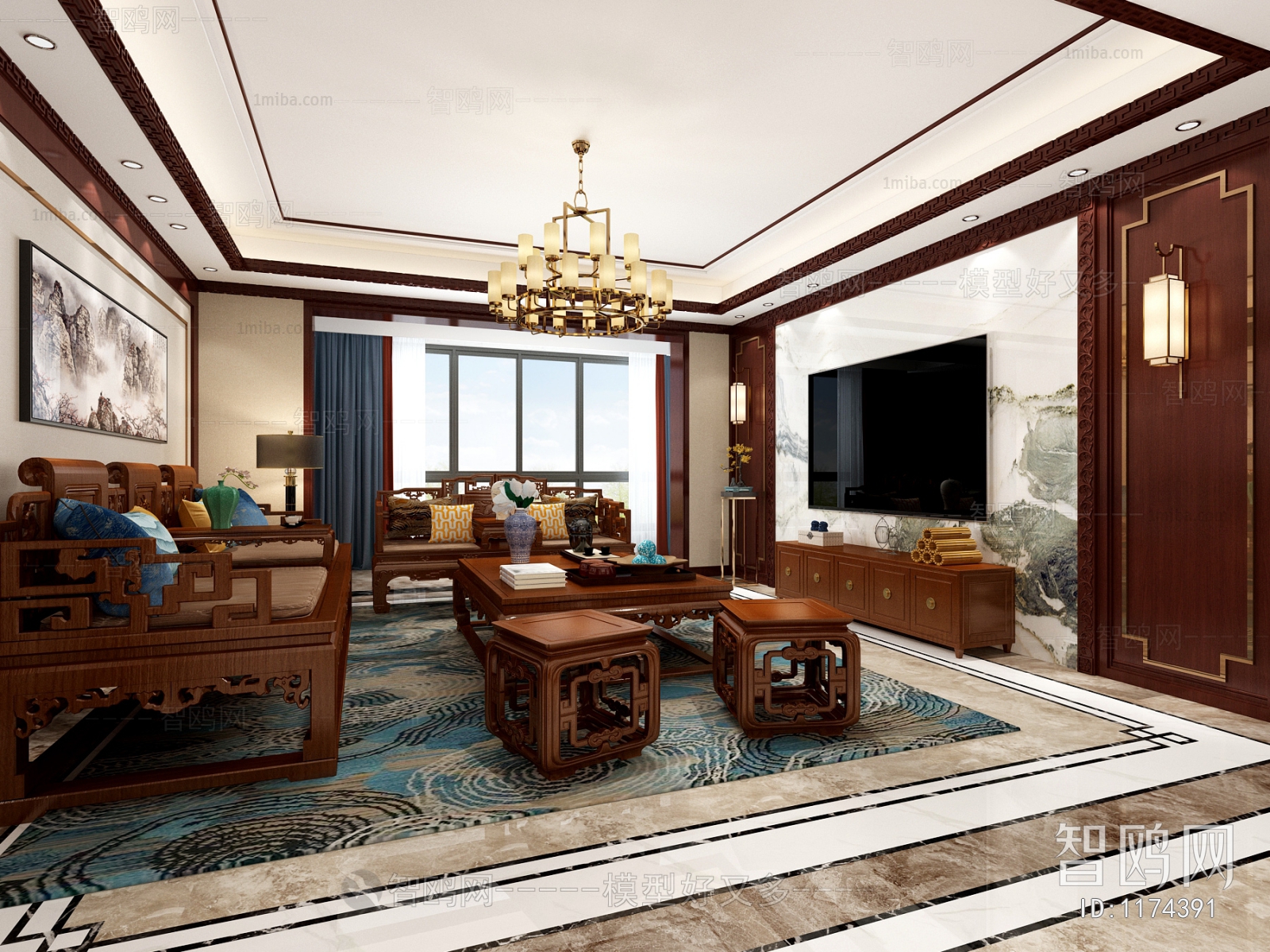 Chinese Style A Living Room