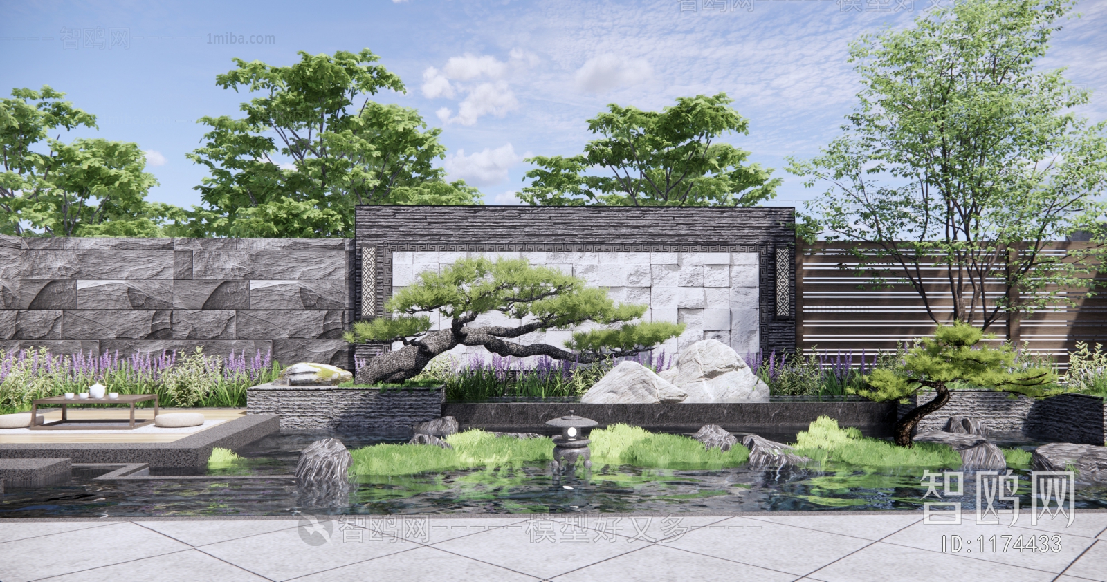 New Chinese Style Courtyard/landscape