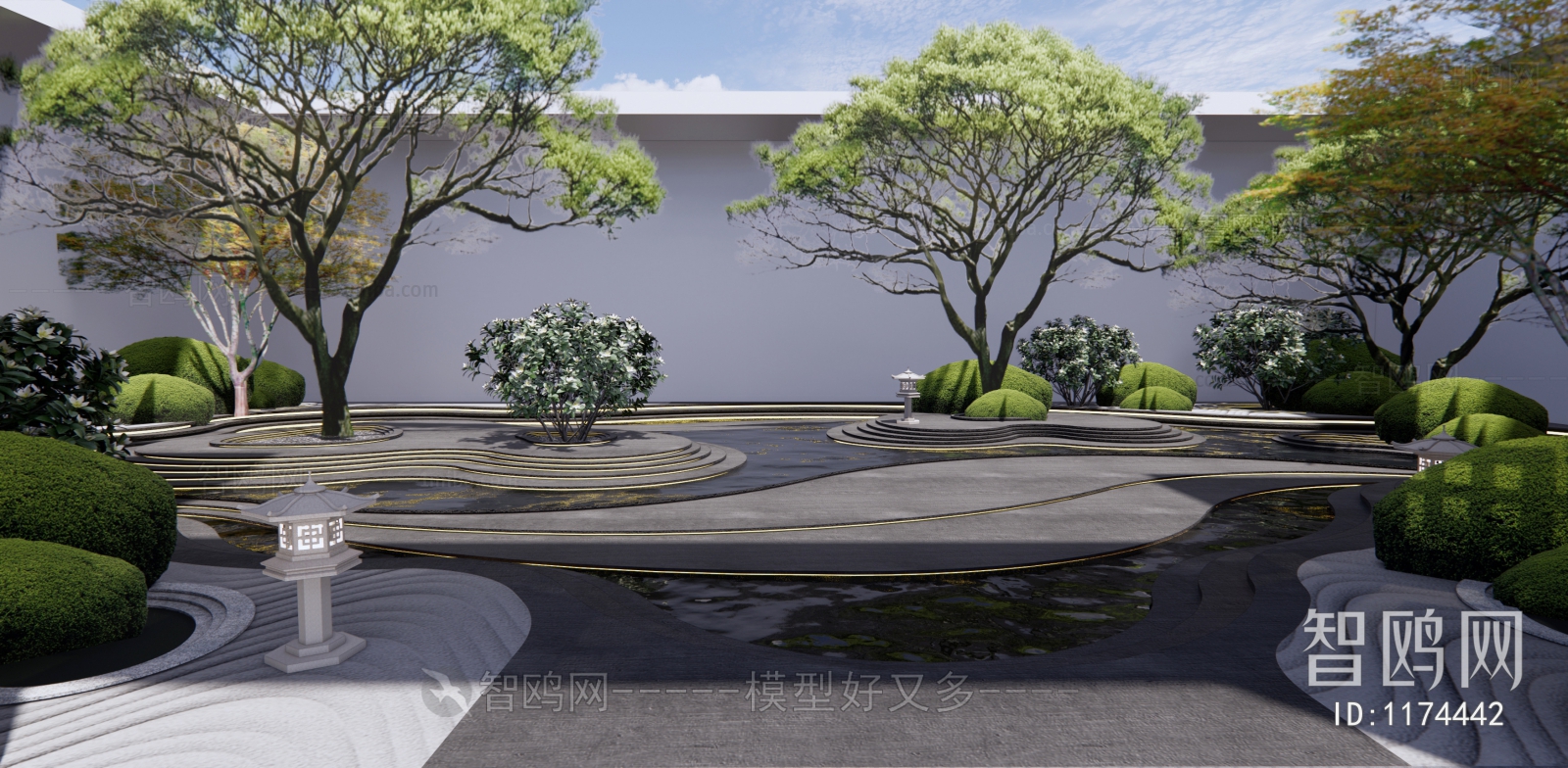 Japanese Style Courtyard/landscape