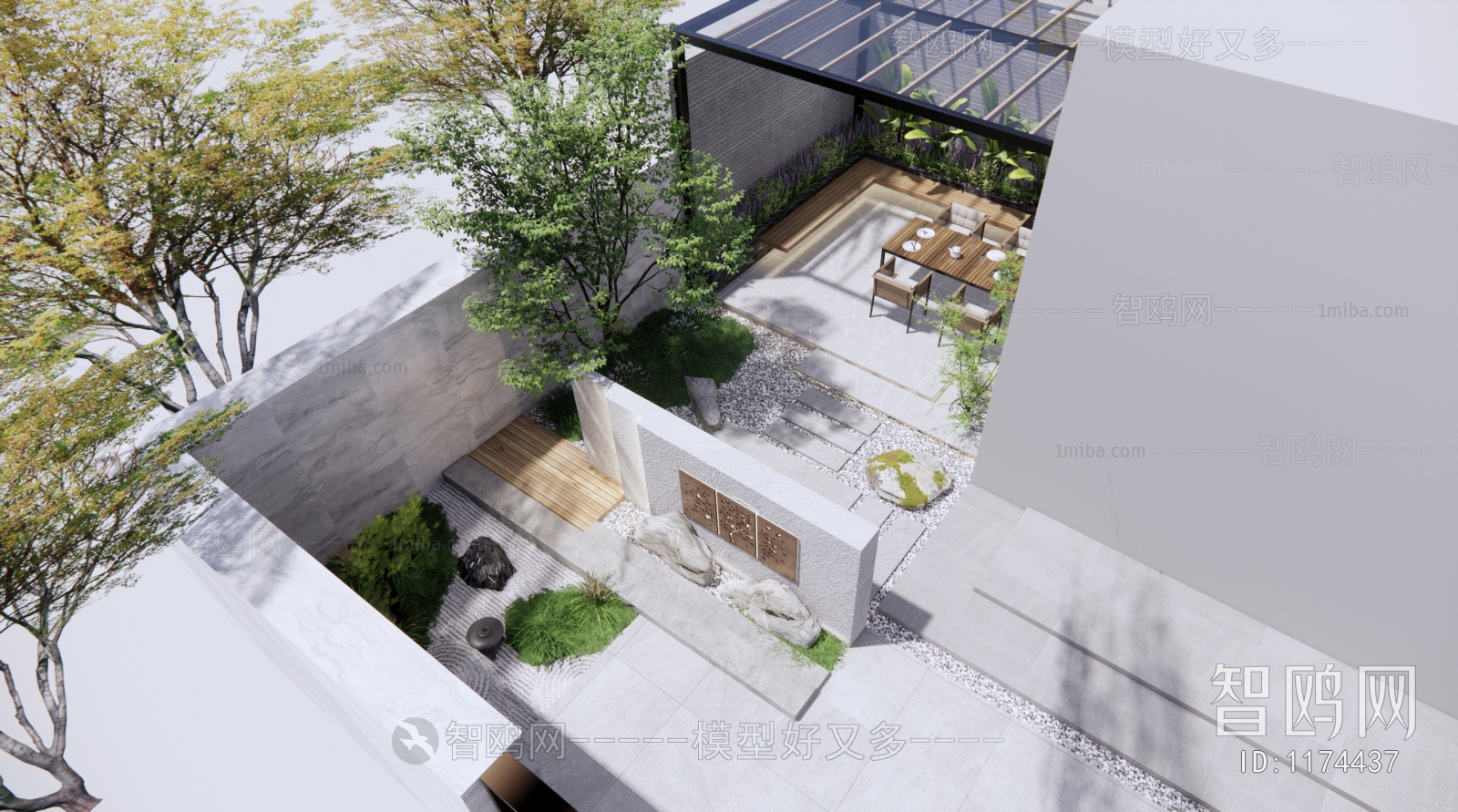 Modern Courtyard/landscape