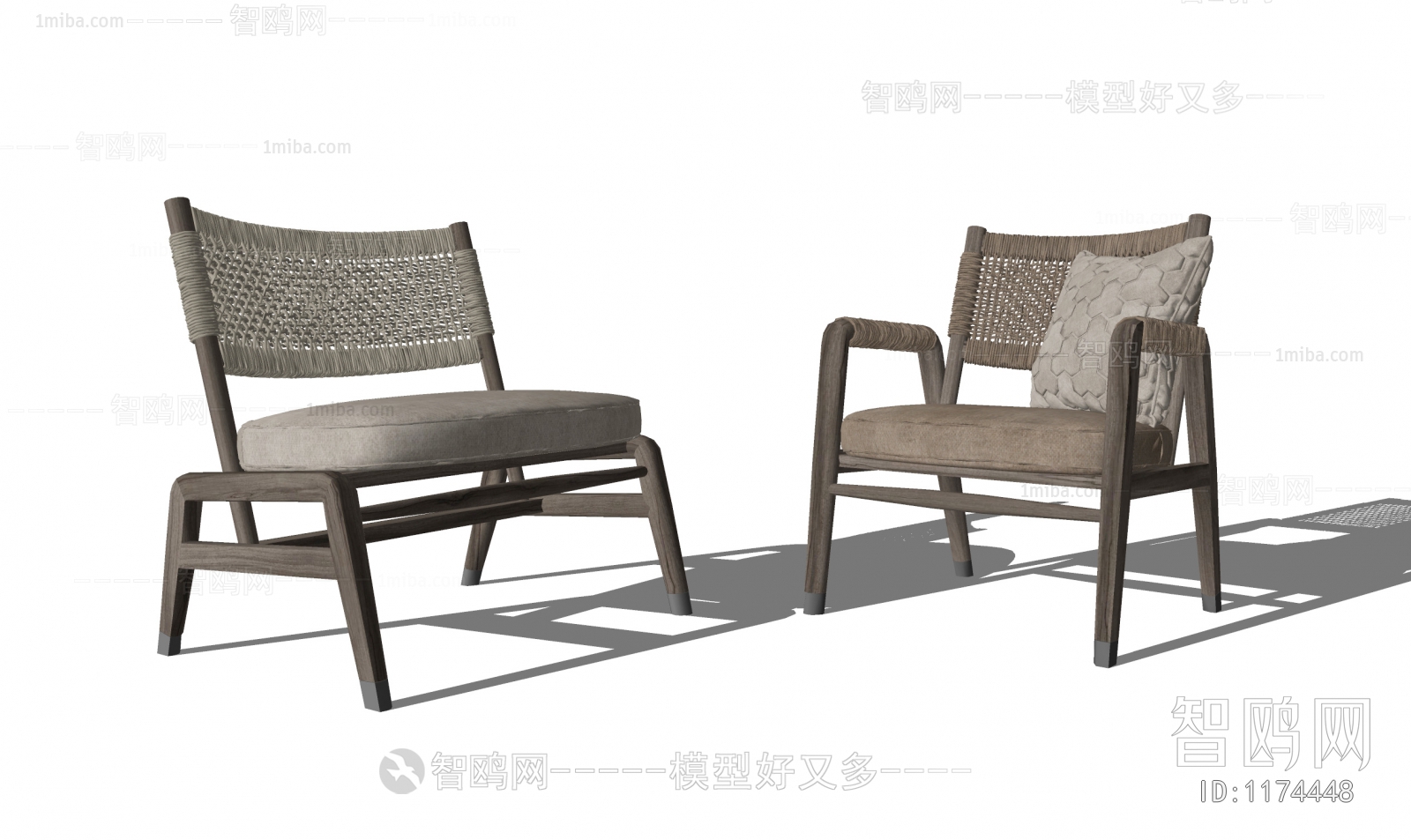 Wabi-sabi Style Lounge Chair