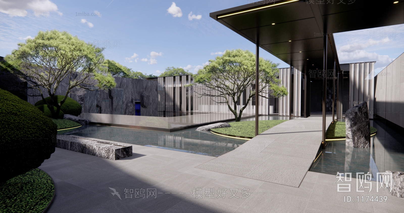 New Chinese Style Courtyard/landscape