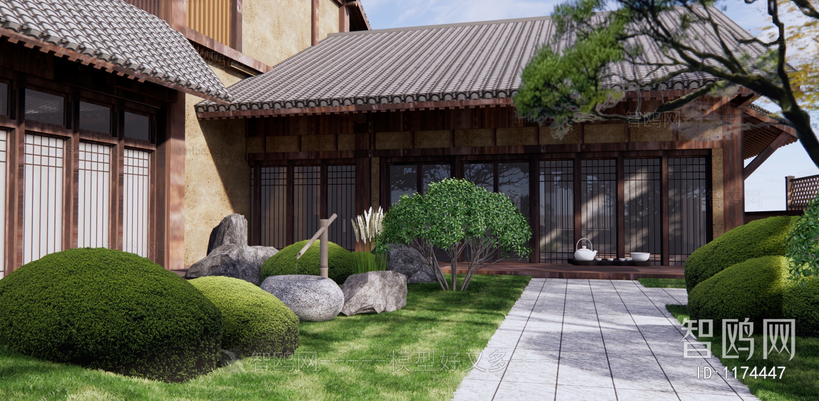 Japanese Style Courtyard/landscape