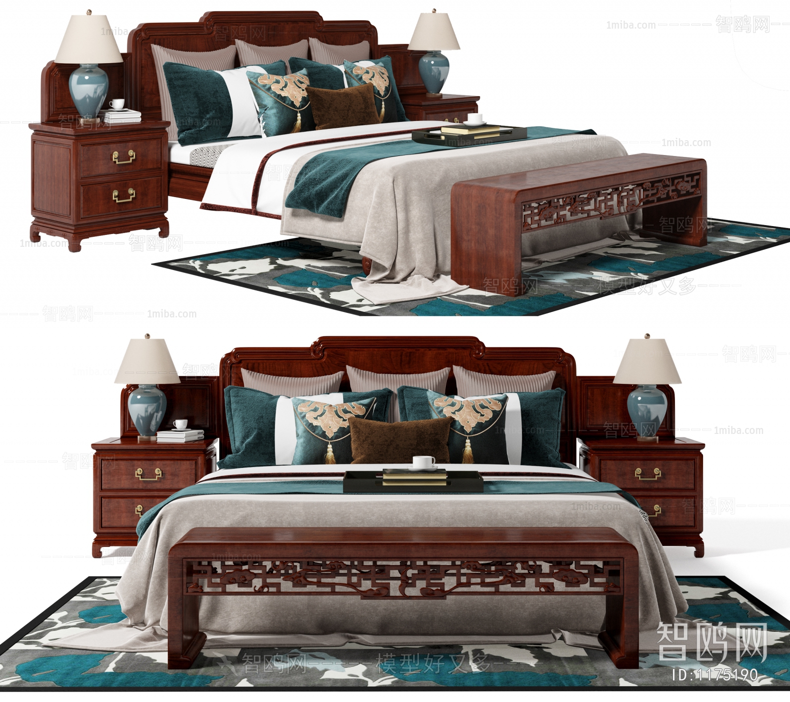 Chinese Style Double Bed