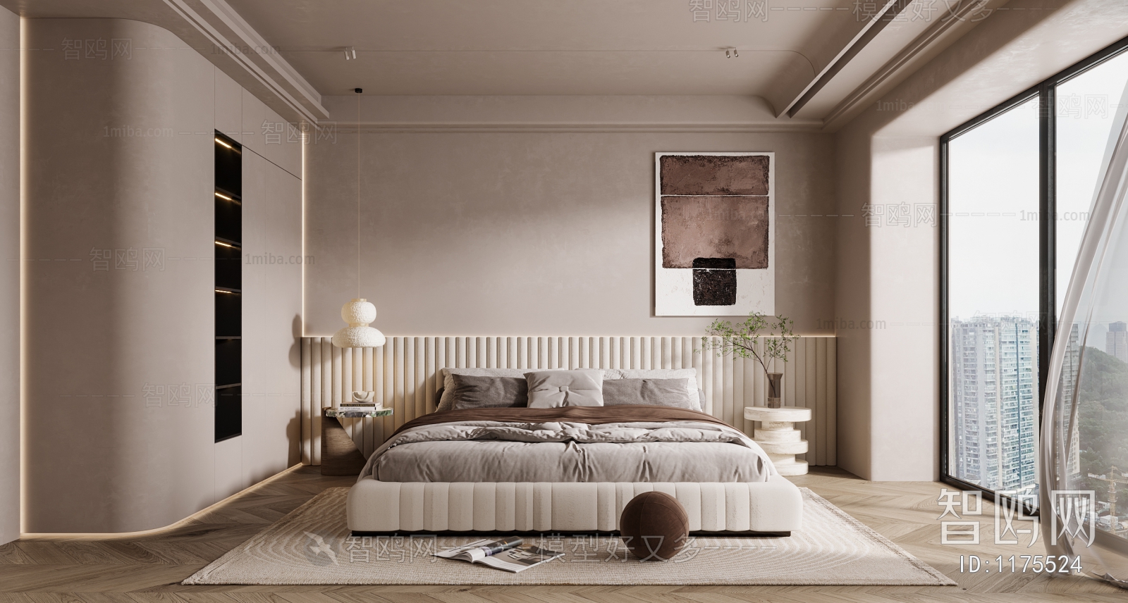 Modern Wabi-sabi Style Bedroom