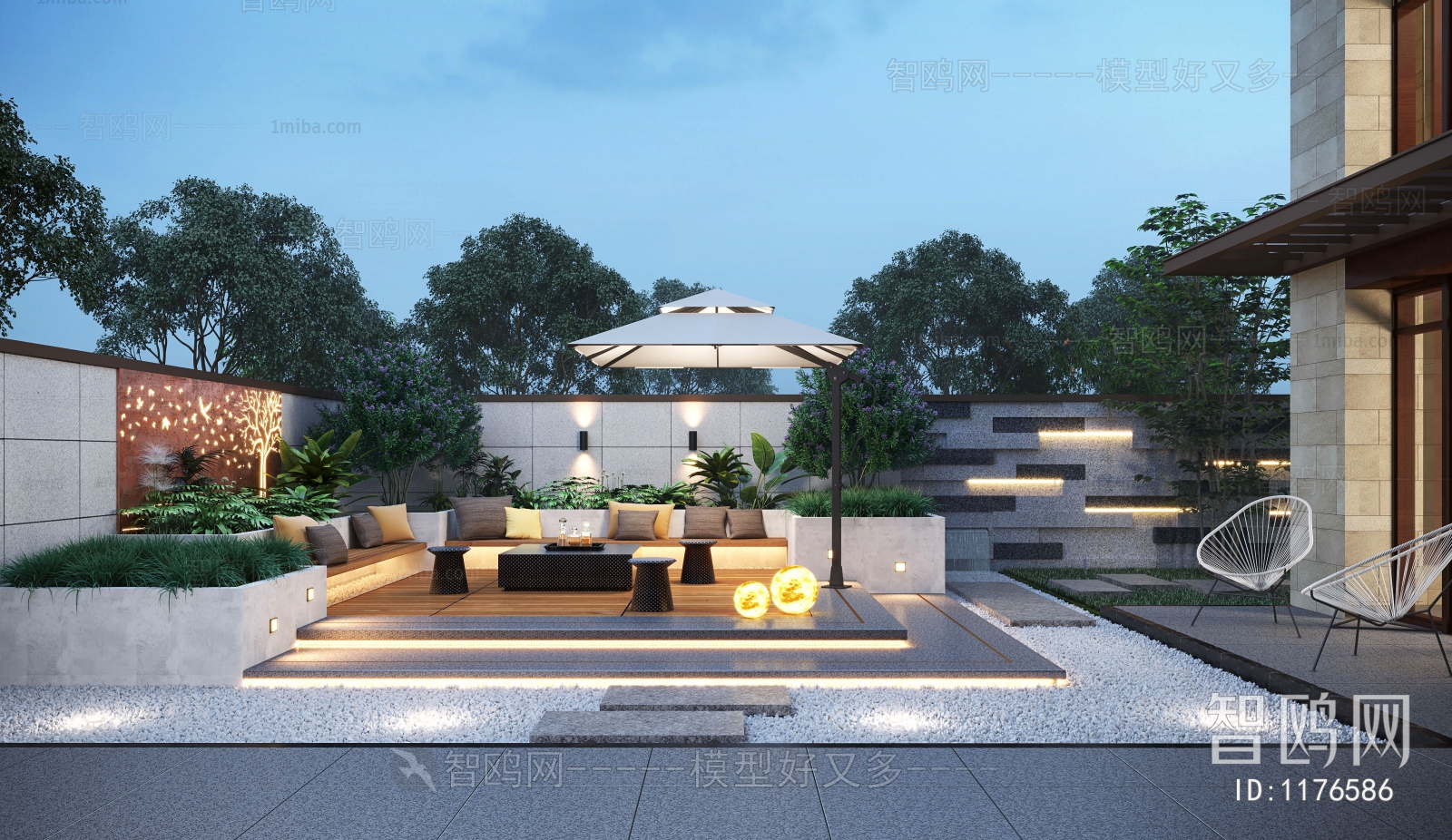 Modern Courtyard/landscape