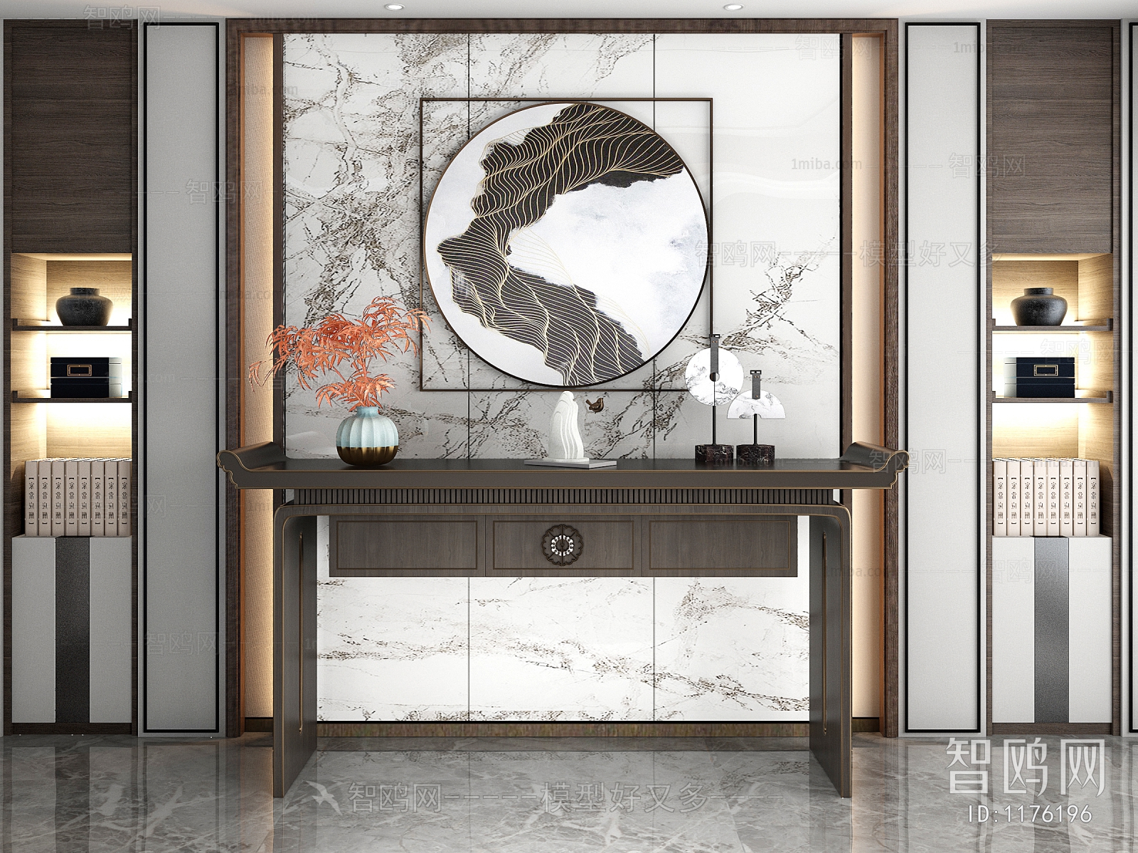 New Chinese Style Decorative Cabinet