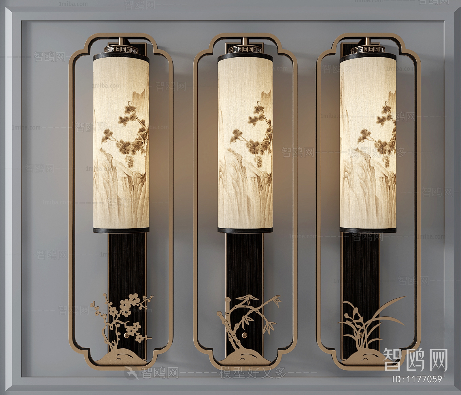 New Chinese Style Wall Lamp