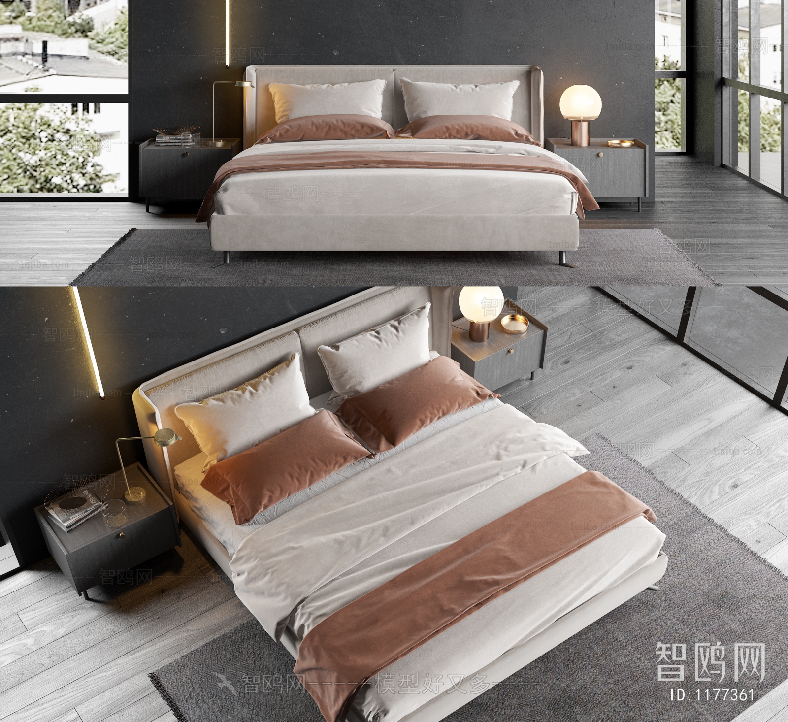 Modern Double Bed