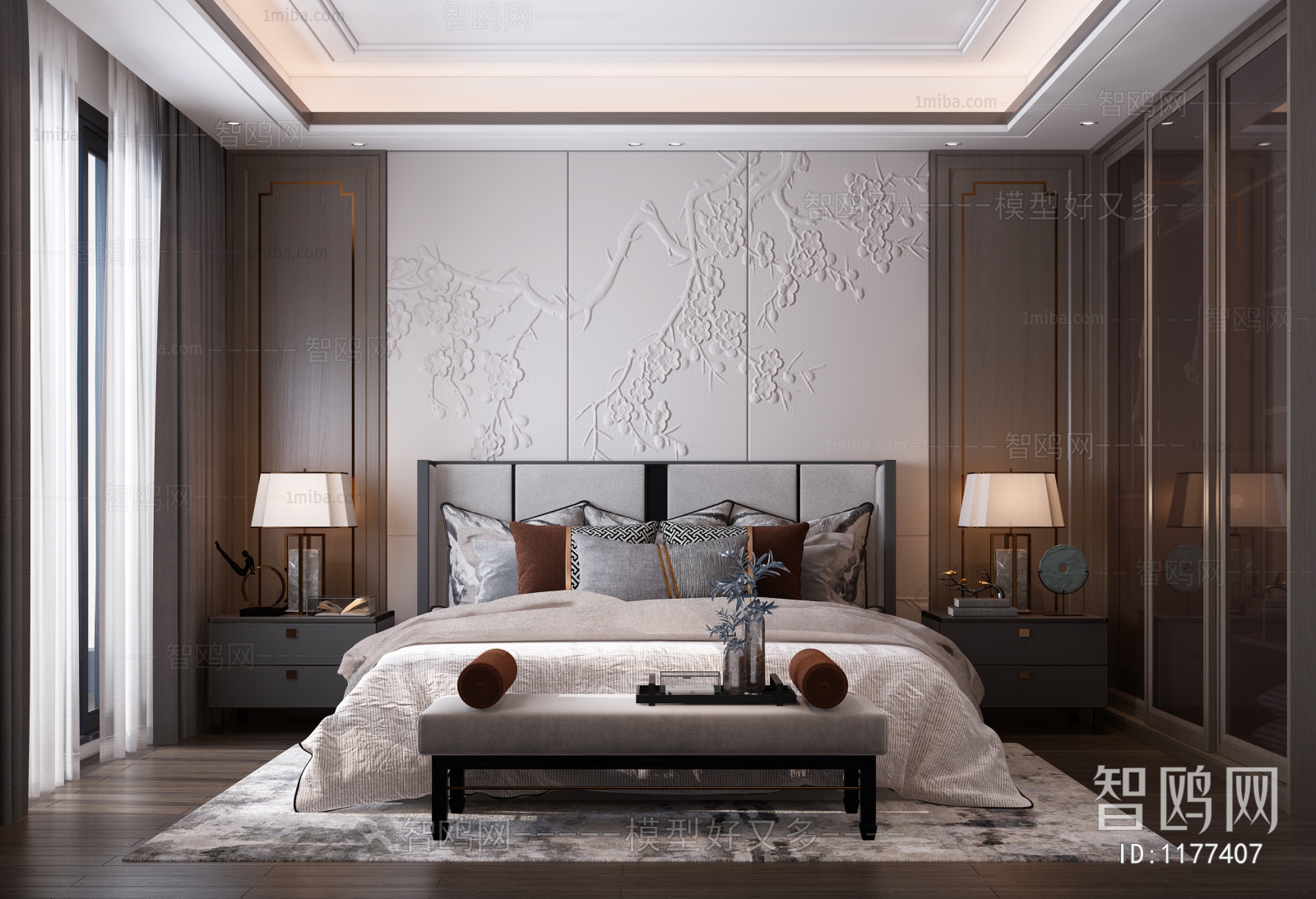 New Chinese Style Bedroom