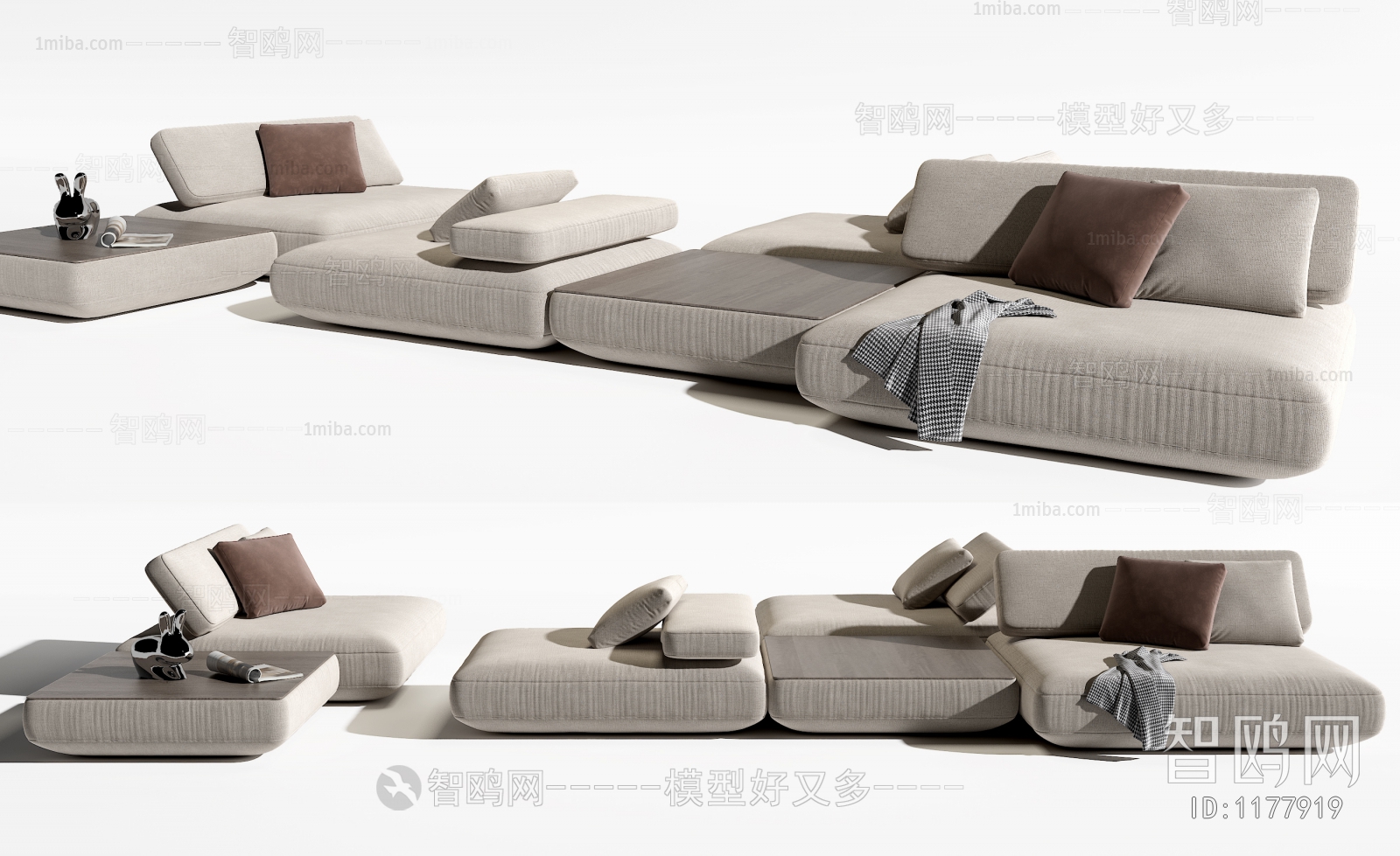 Modern Multi Person Sofa