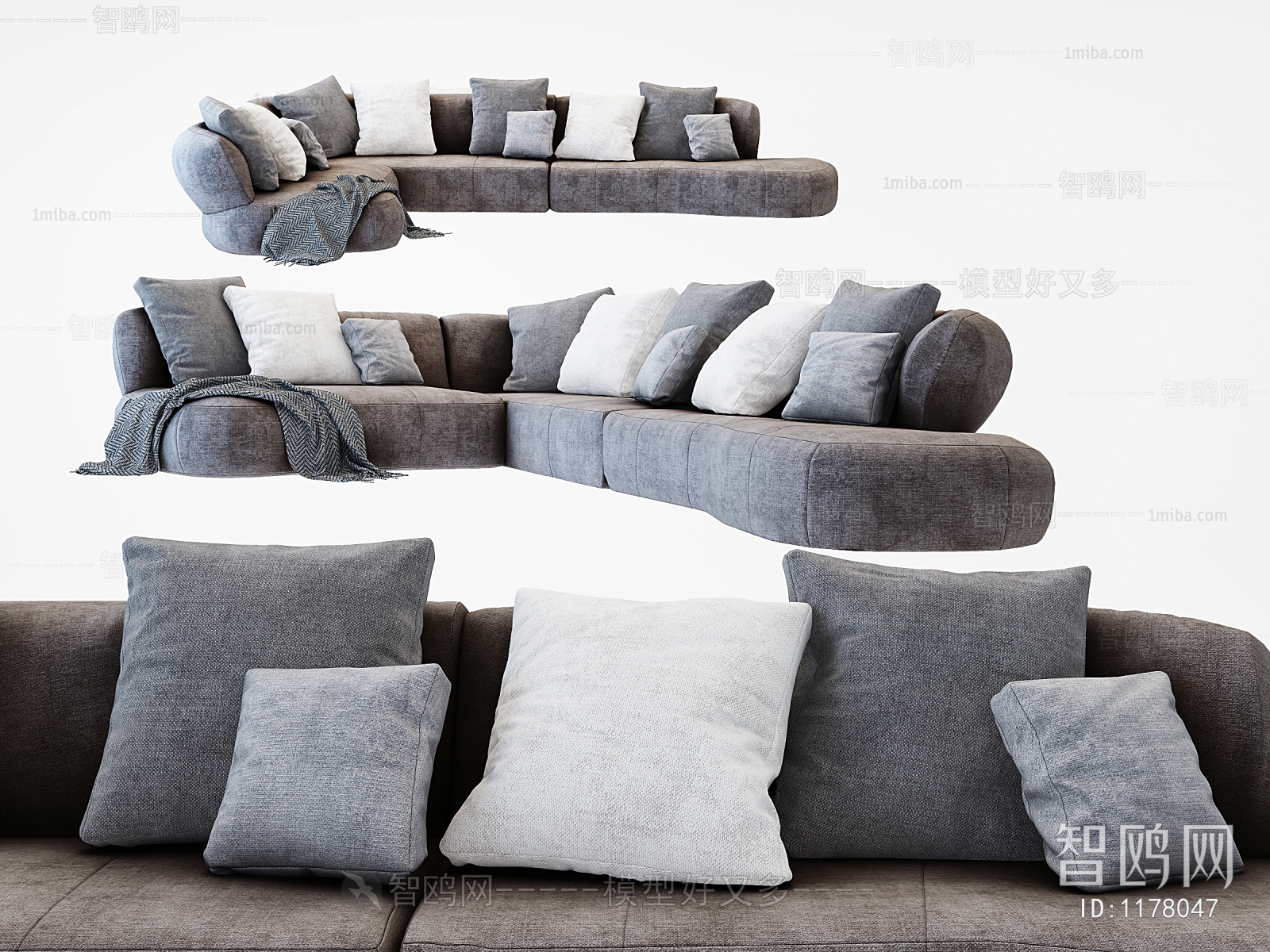 Modern Multi Person Sofa