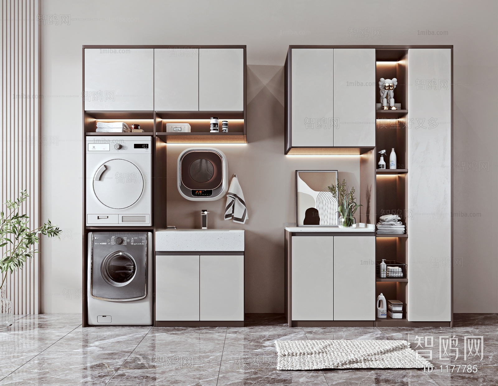 Modern Laundry Cabinet