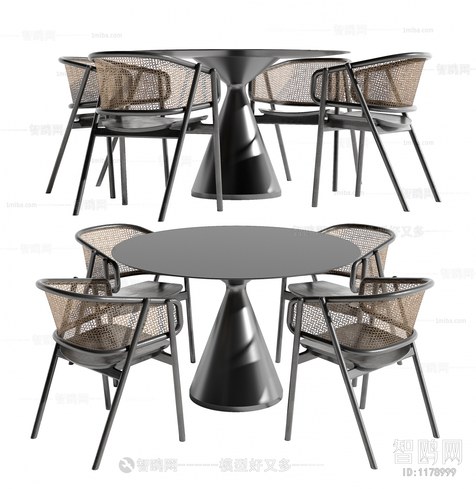 Wabi-sabi Style Leisure Table And Chair