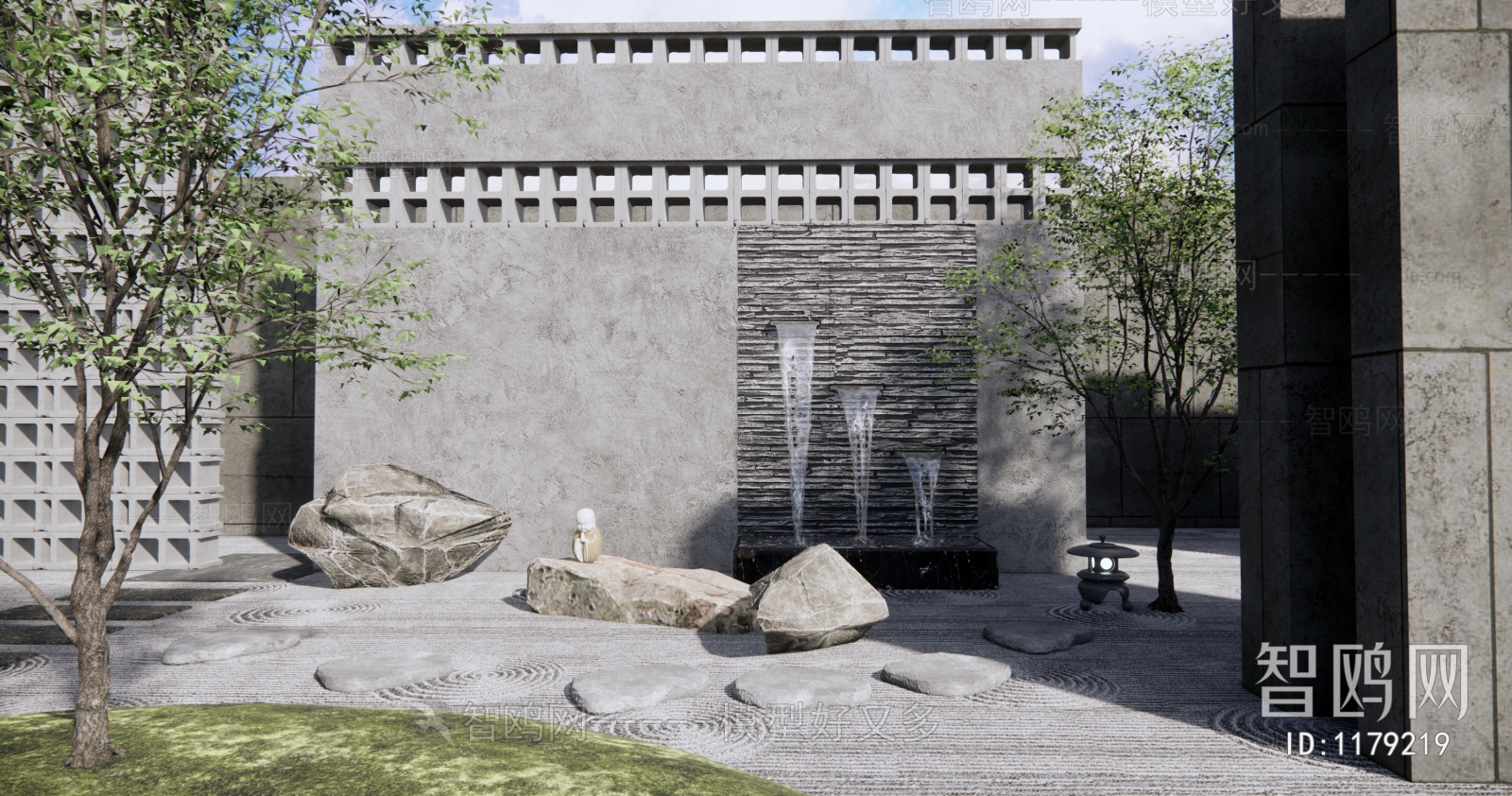 New Chinese Style Courtyard/landscape