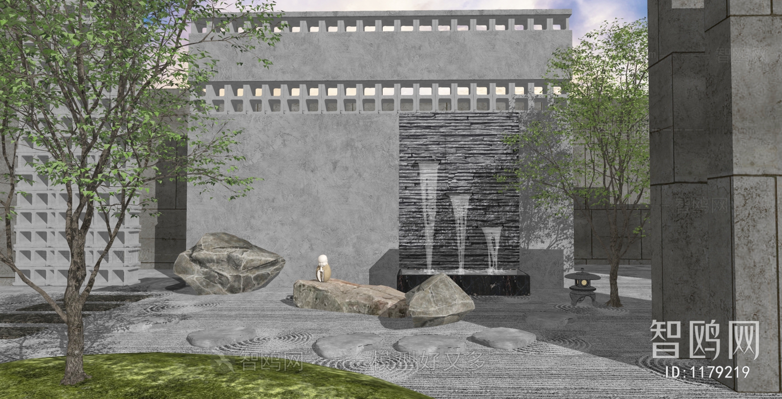 New Chinese Style Courtyard/landscape