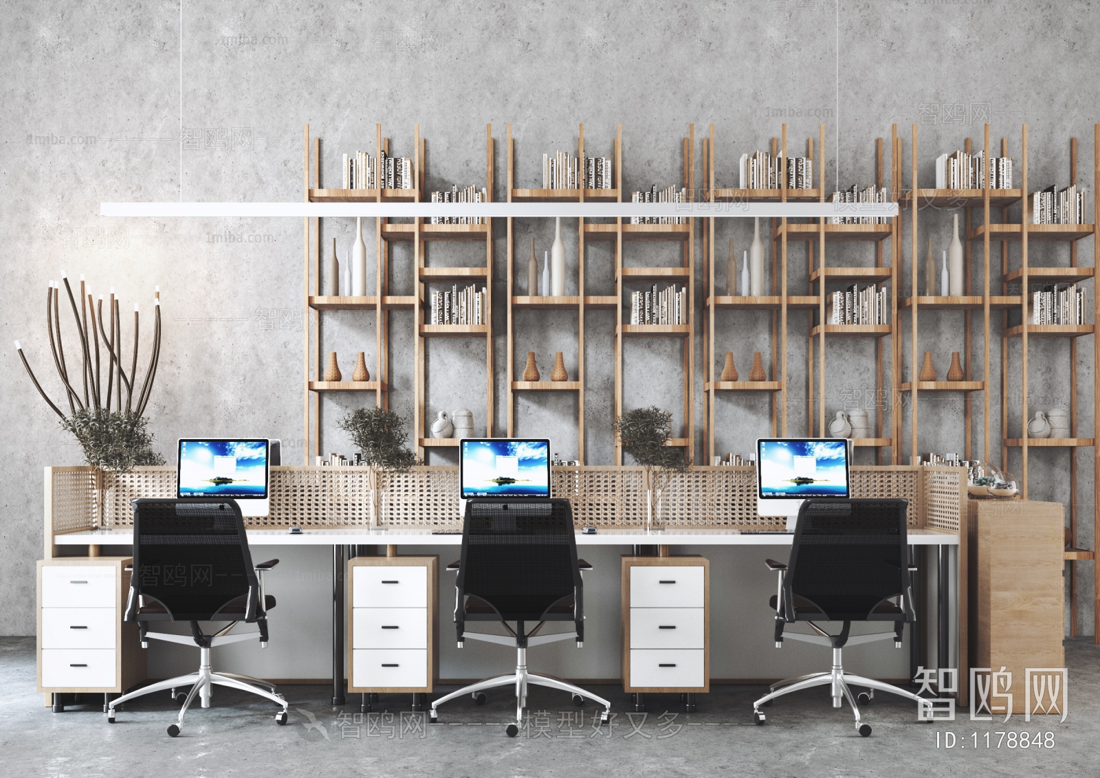 Wabi-sabi Style Office Table