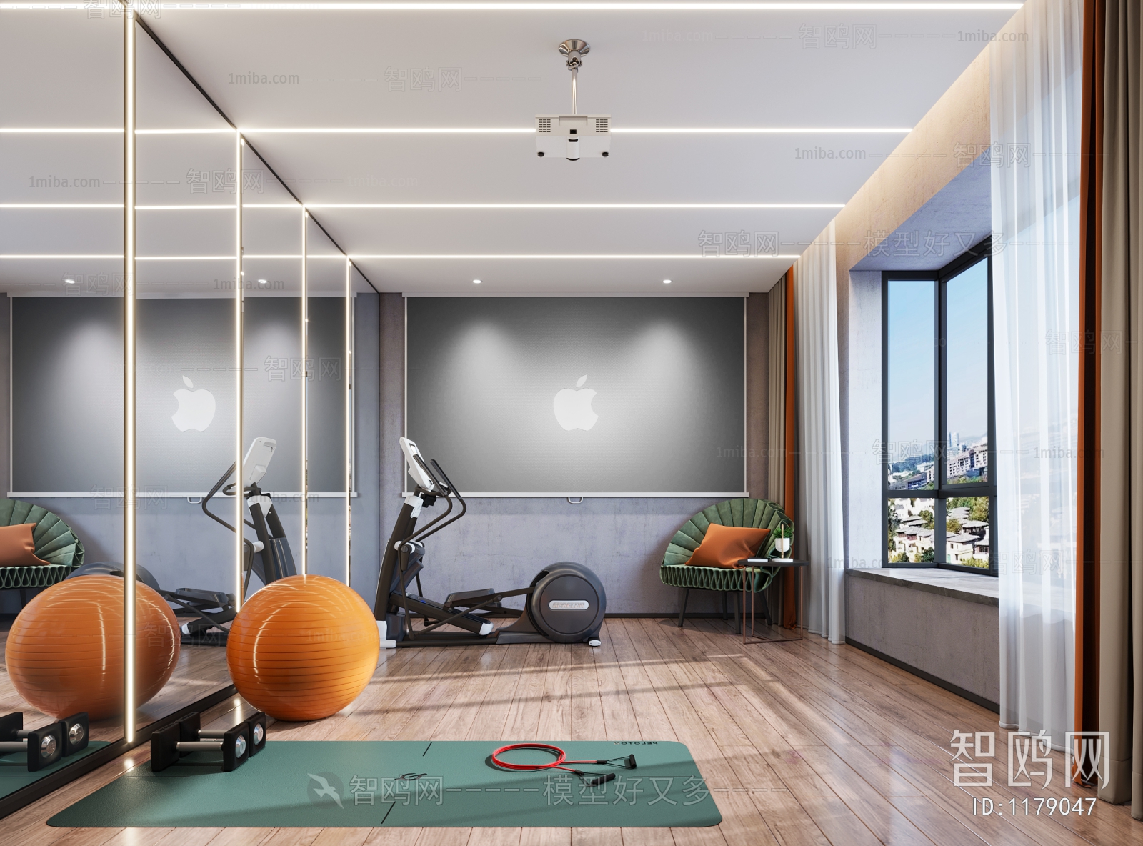 Modern Yoga Room