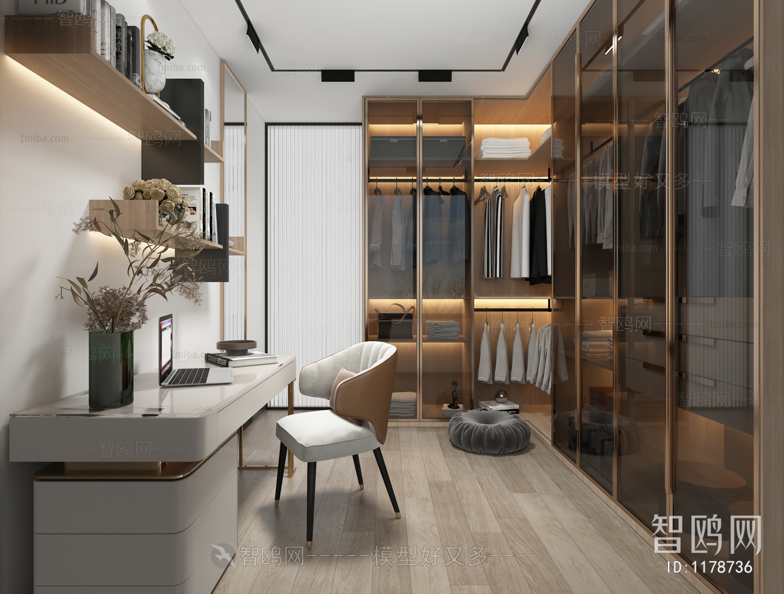 Modern Clothes Storage Area